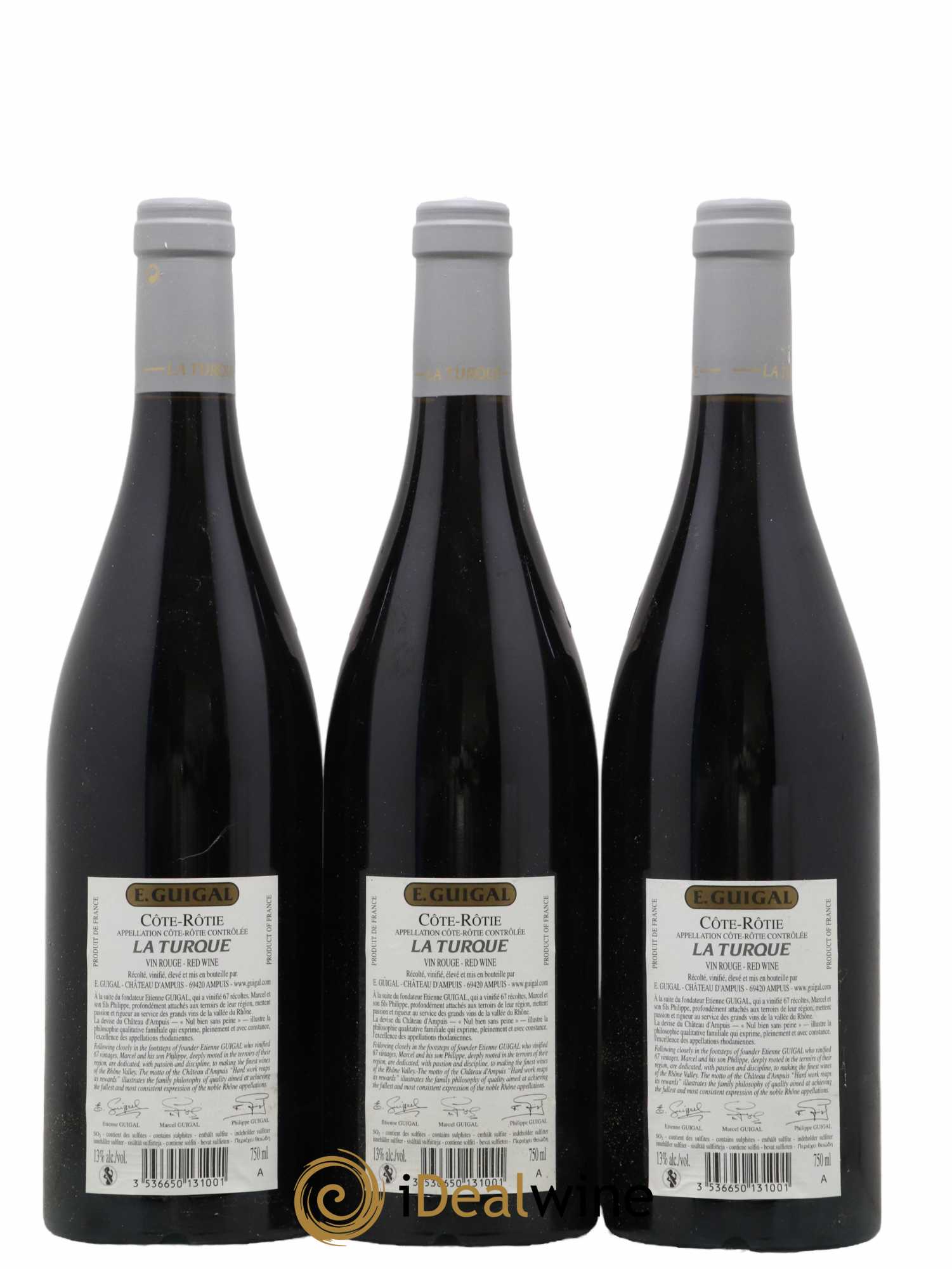 Côte-Rôtie La Turque Guigal 2009 - Lot de 3 bouteilles - 1