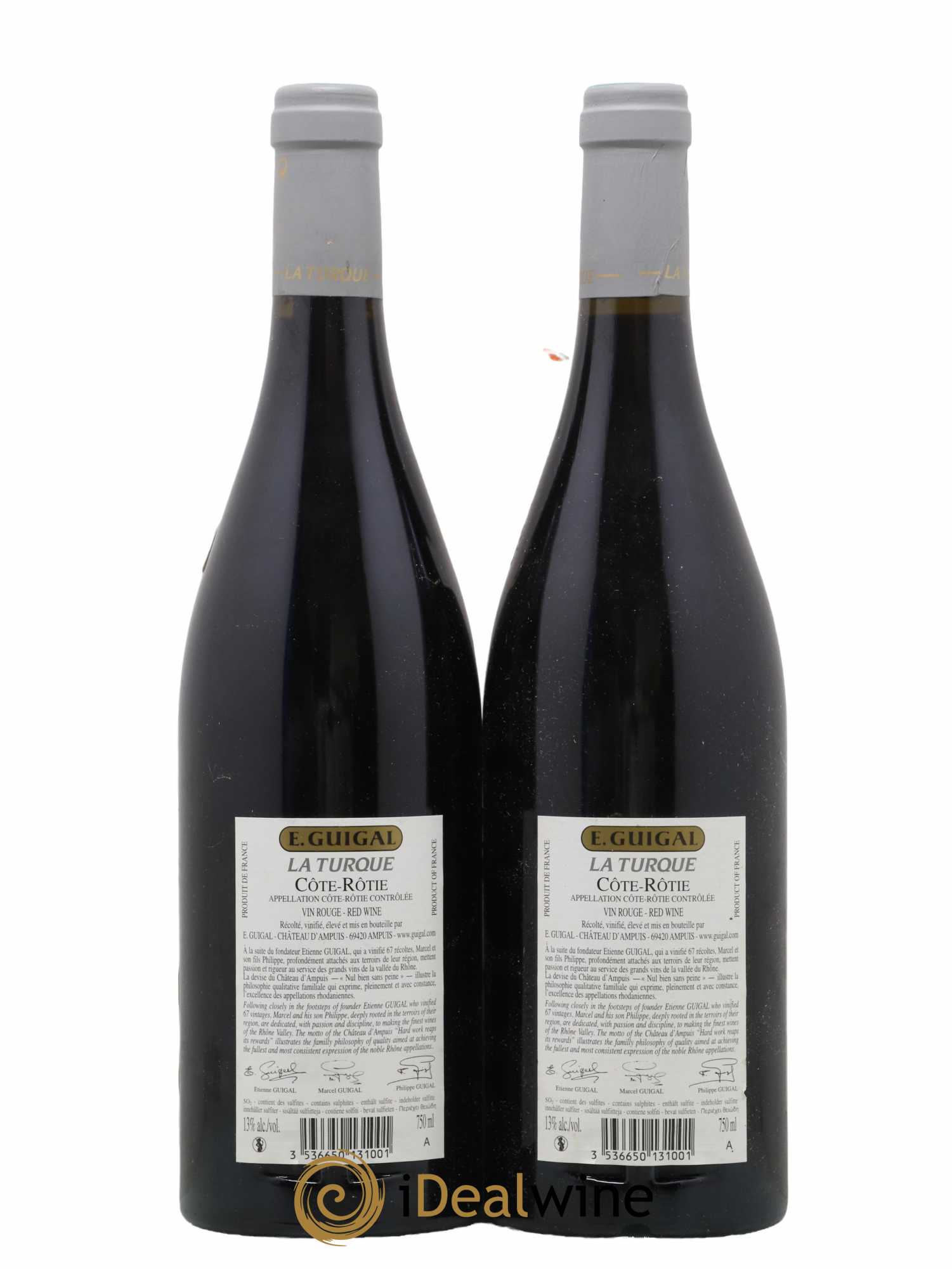 Côte-Rôtie La Turque Guigal 2011 - Lot de 2 bouteilles - 1