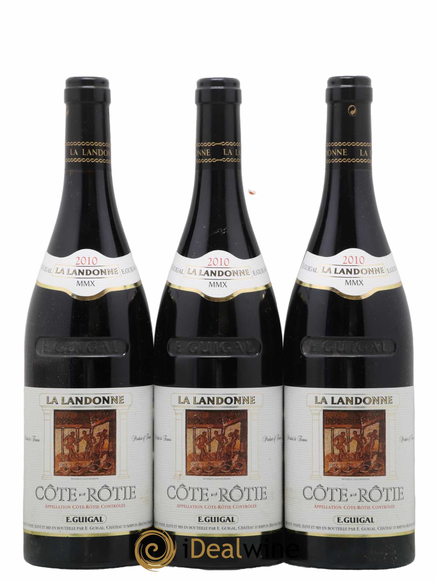 Côte-Rôtie La Landonne Guigal 2010 - Lot of 3 bottles - 0