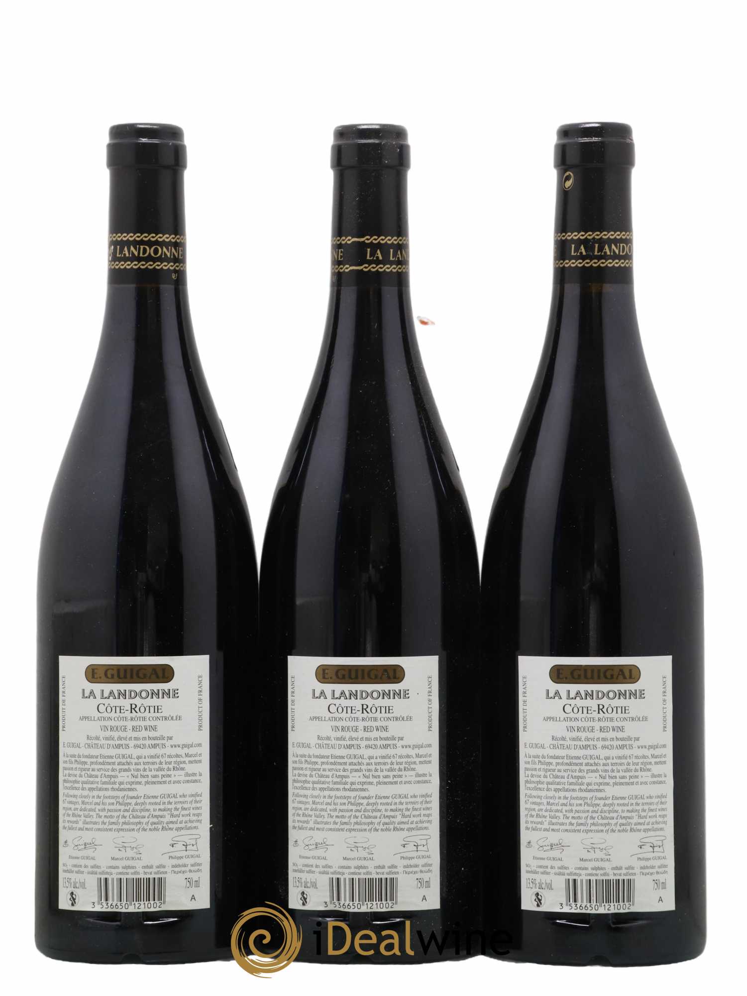 Côte-Rôtie La Landonne Guigal 2014 - Lot de 3 bouteilles - 1