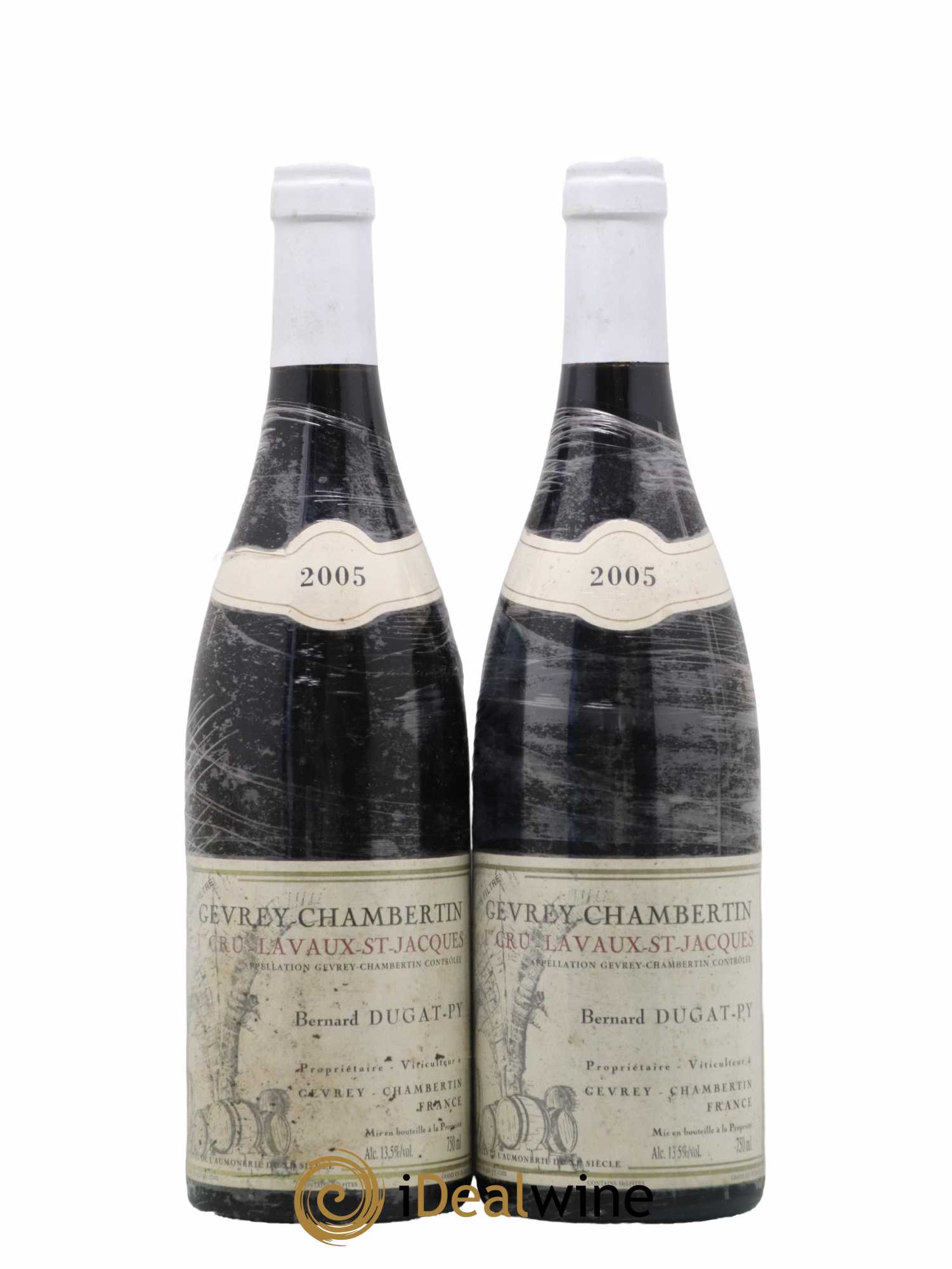 Gevrey-Chambertin 1er Cru Lavaux Saint Jacques Dugat-Py 2005 - Lot de 2 bouteilles - 0