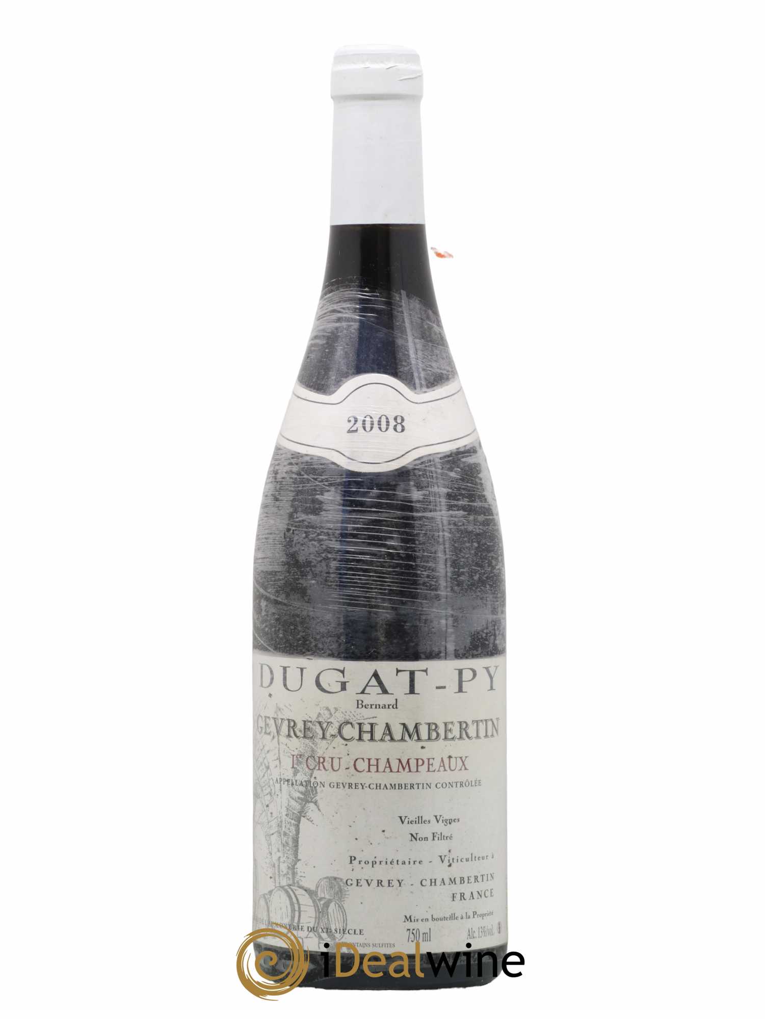 Gevrey-Chambertin 1er Cru Champeaux Dugat-Py Vieilles Vignes 2008 - Lot de 1 bouteille - 0