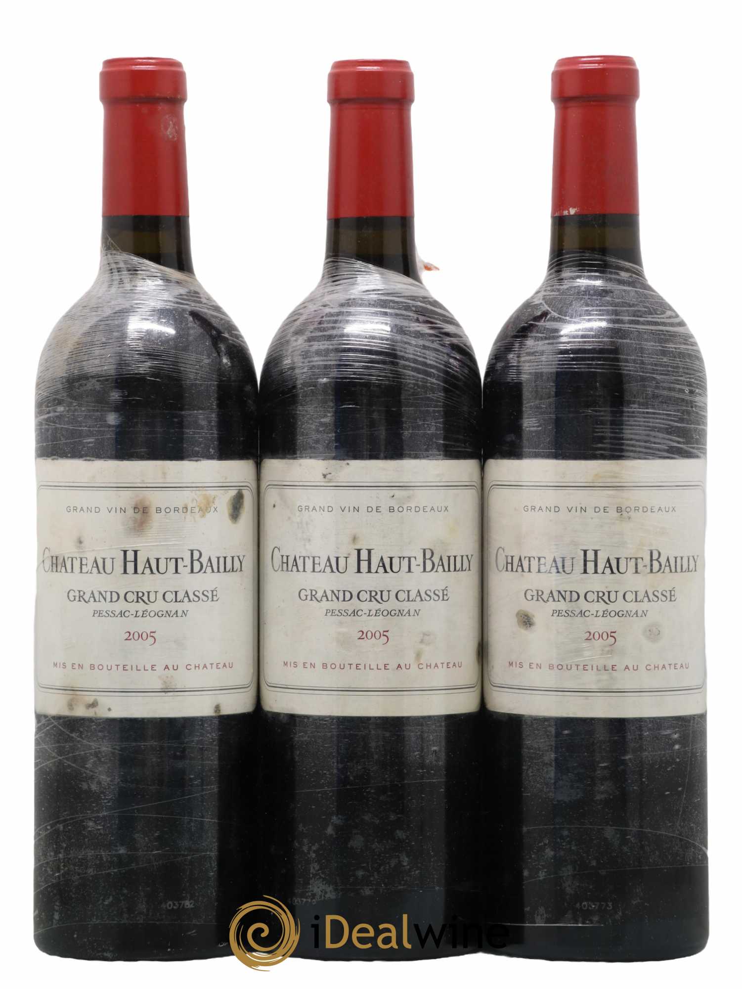 Château Haut-Bailly Cru Classé de Graves 2005 - Lot de 3 bouteilles - 0
