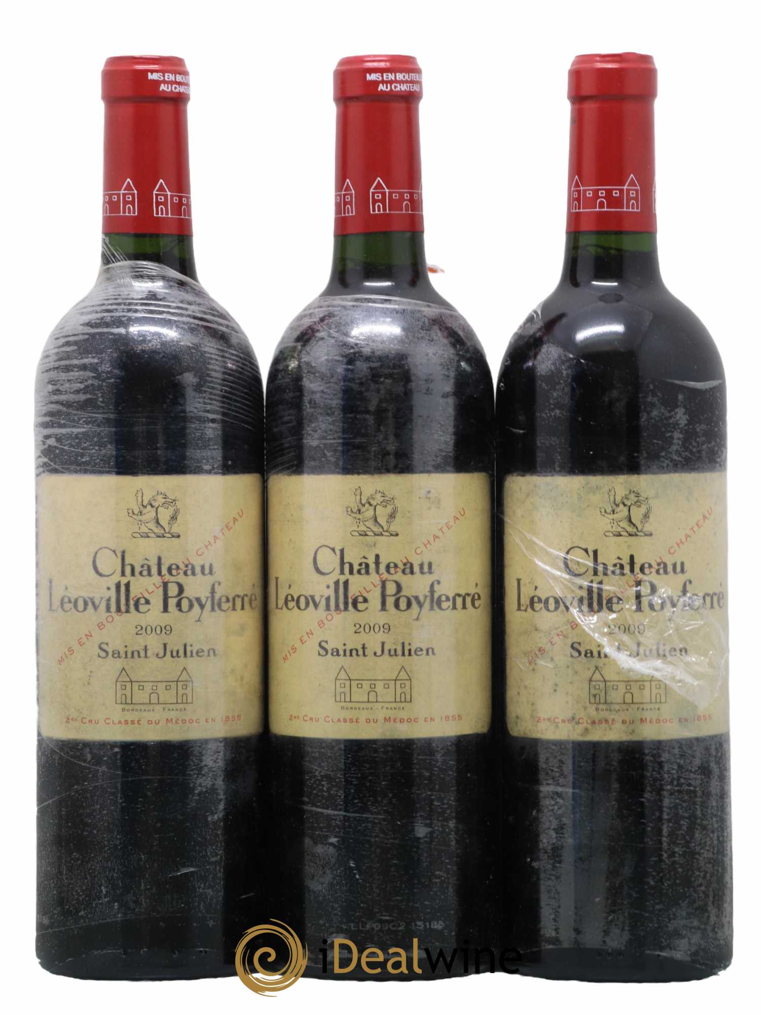 Château Léoville Poyferré 2ème Grand Cru Classé 2009 - Lot de 3 bouteilles - 0