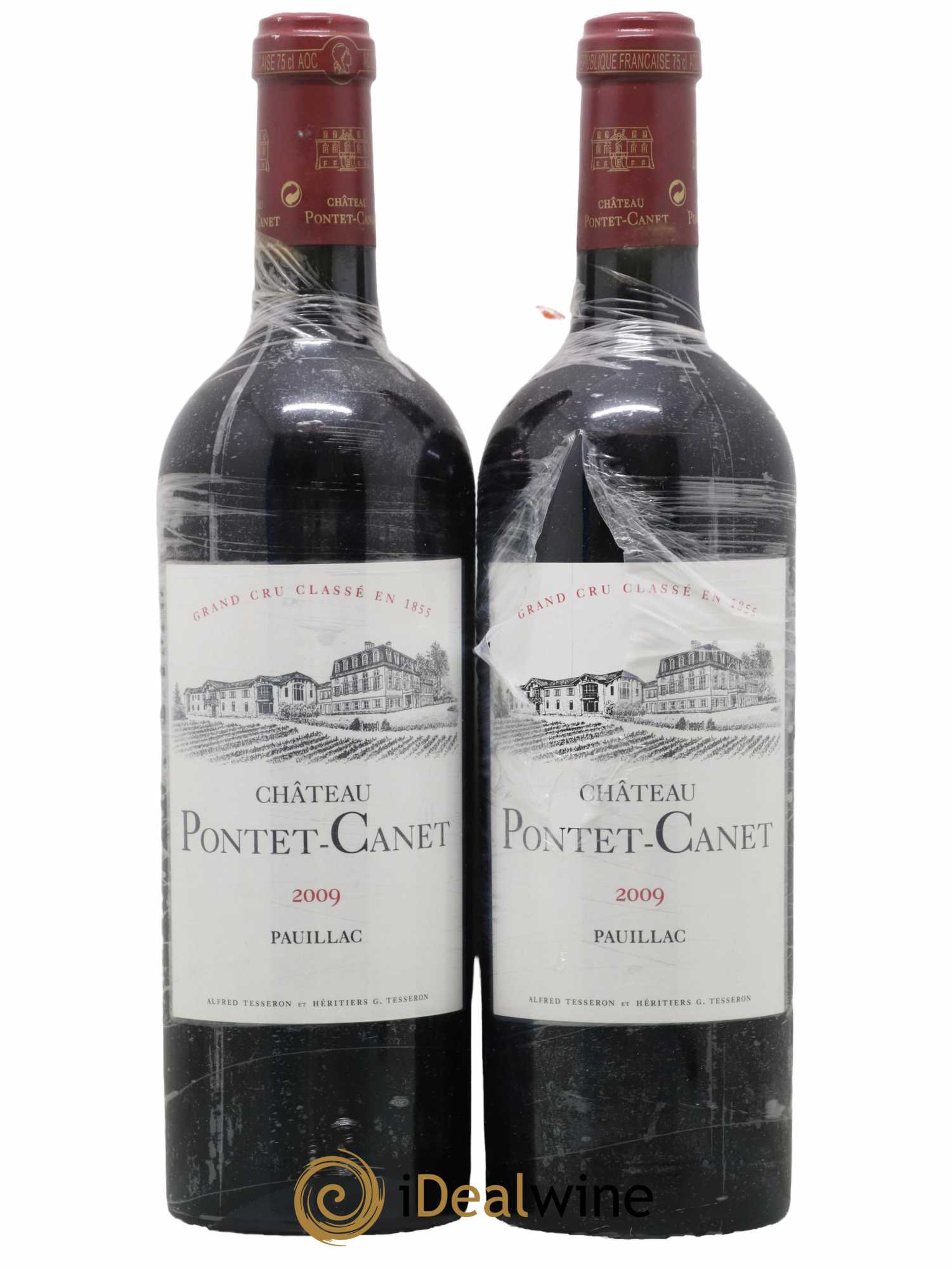 Château Pontet Canet 5ème Grand Cru Classé 2009 - Lot de 2 bouteilles - 0