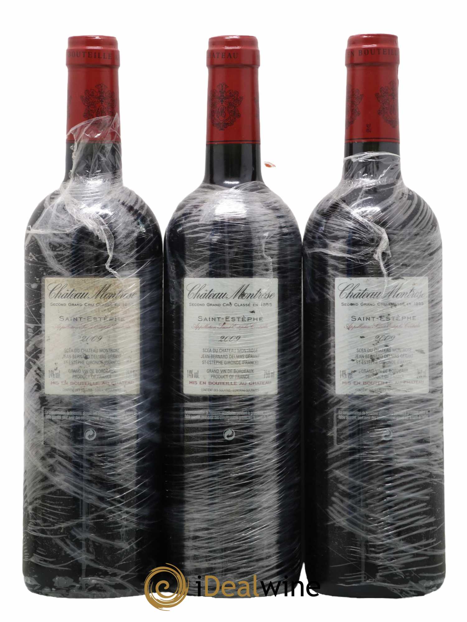 Château Montrose 2ème Grand Cru Classé 2009 - Lot de 3 bouteilles - 1