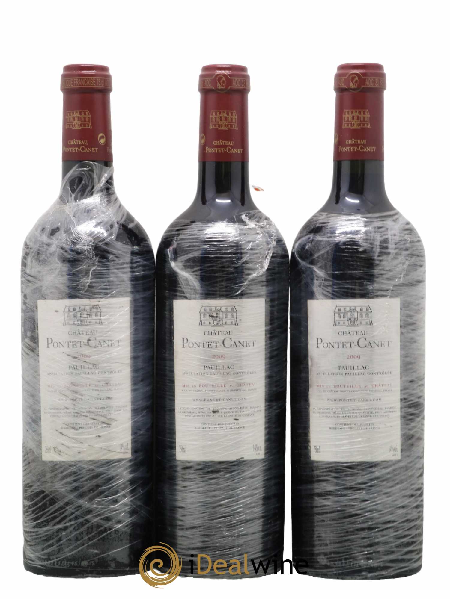 Château Pontet Canet 5ème Grand Cru Classé 2009 - Lot de 3 bouteilles - 1