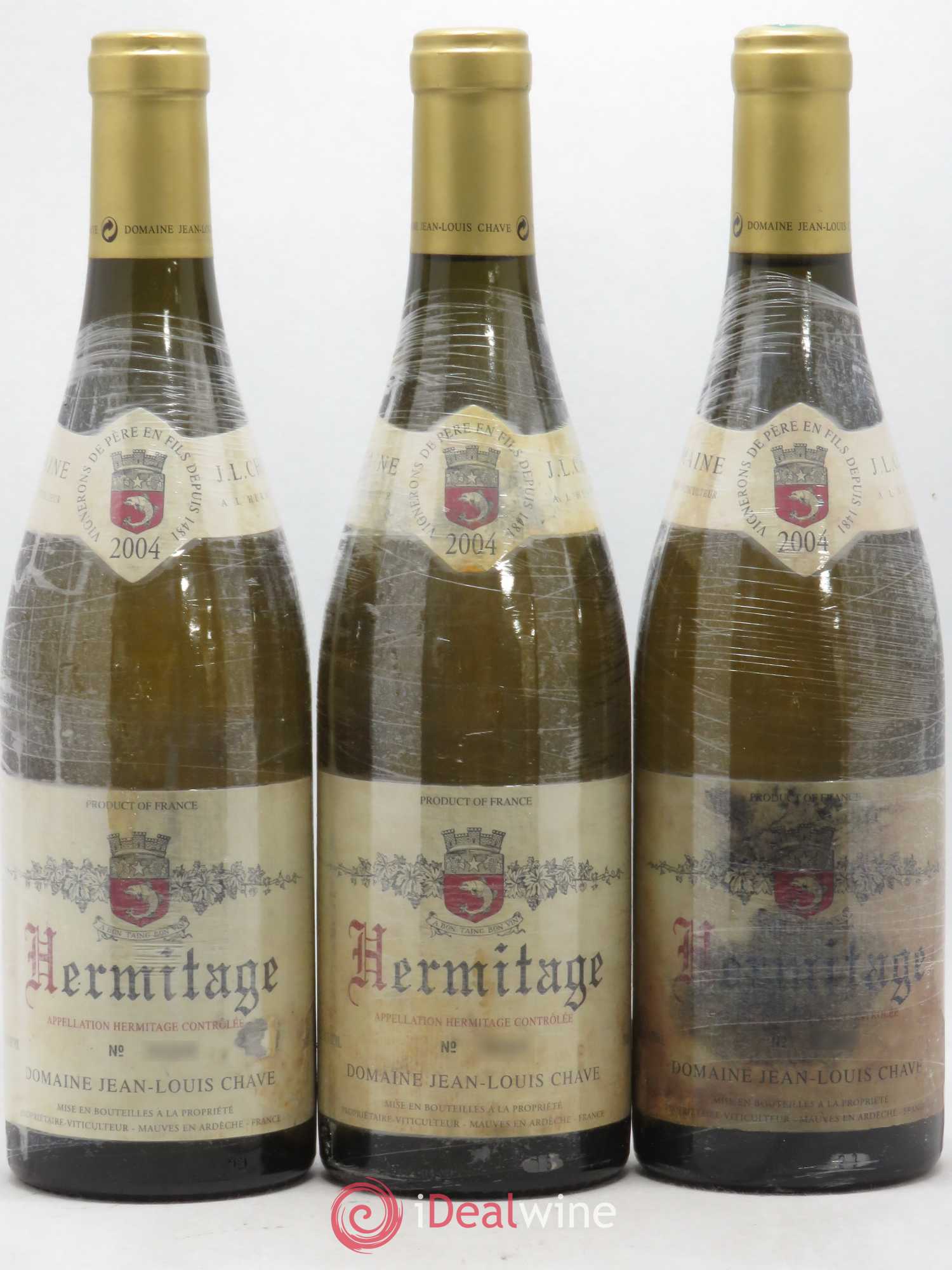 Hermitage Jean-Louis Chave 2004 - Lot de 3 bouteilles - 0