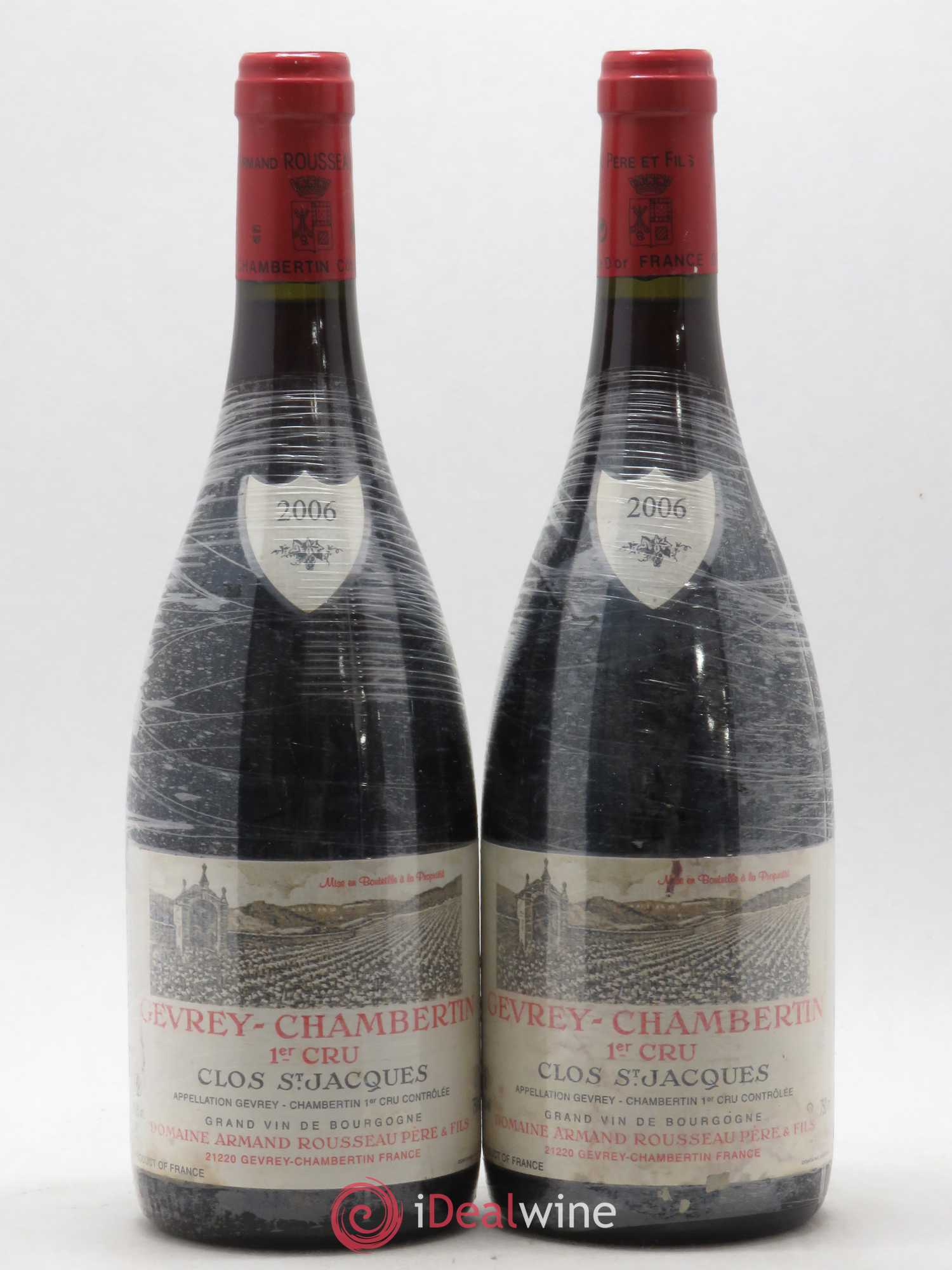 Gevrey-Chambertin 1er Cru Clos Saint-Jacques Armand Rousseau (Domaine) 2006 - Lot de 2 bouteilles - 0