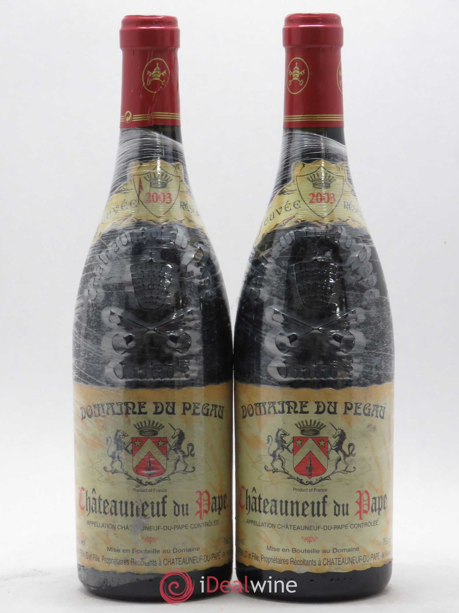 Châteauneuf-du-Pape Domaine du Pégau Cuvée Réservée Paul et Laurence Féraud 2003 - Lot de 2 bouteilles - 0