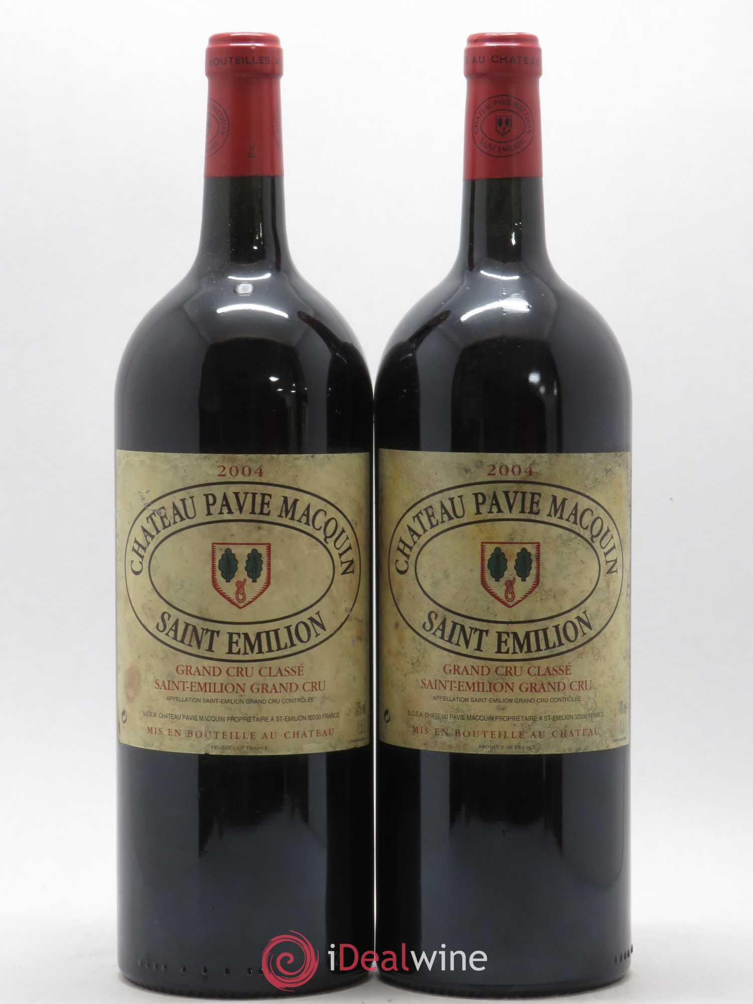 Château Pavie Macquin 1er Grand Cru Classé B 2004 - Lot de 2 magnums - 0