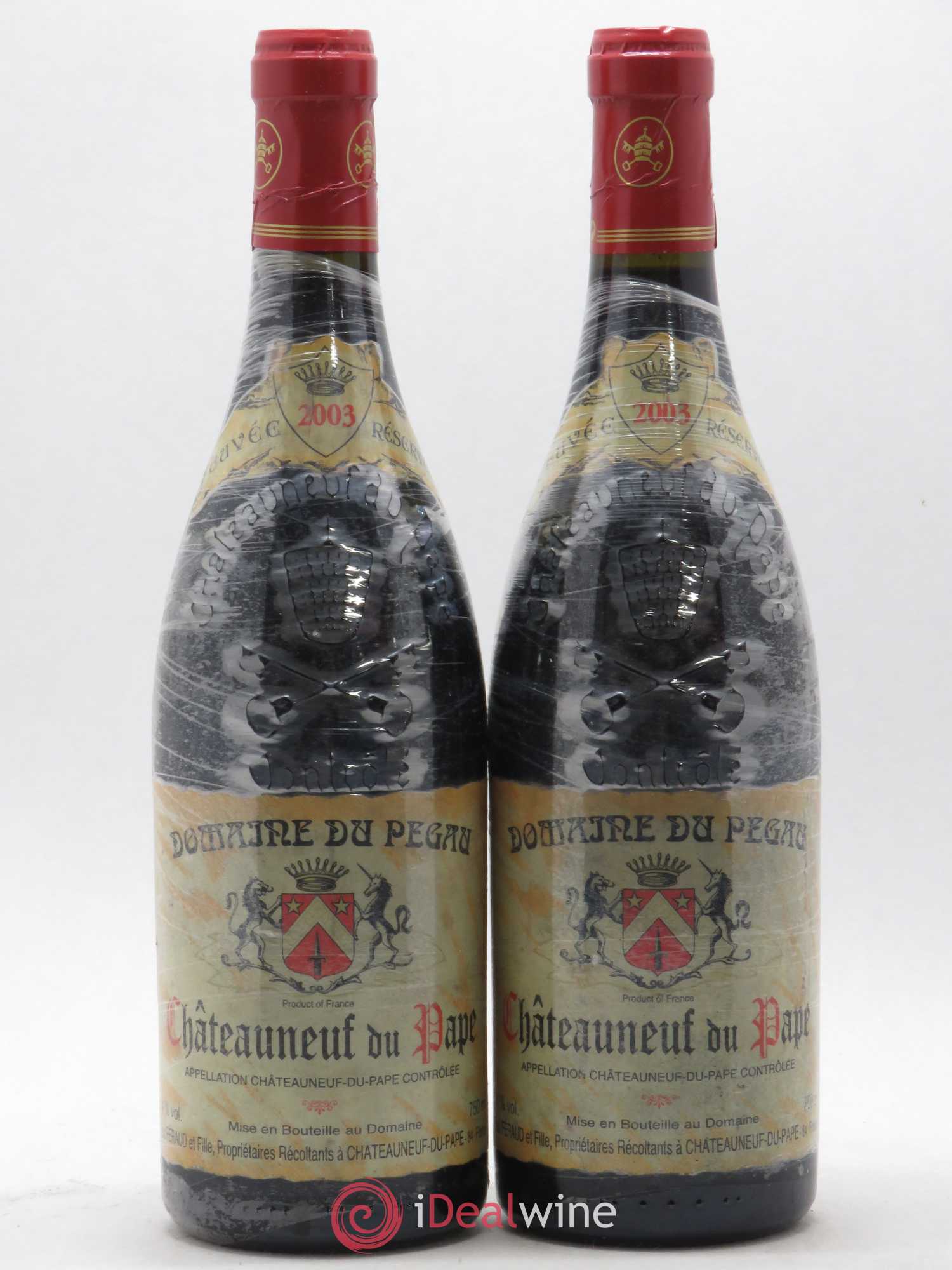 Châteauneuf-du-Pape Domaine du Pégau Cuvée Réservée Paul et Laurence Féraud 2003 - Lot de 2 bouteilles - 0