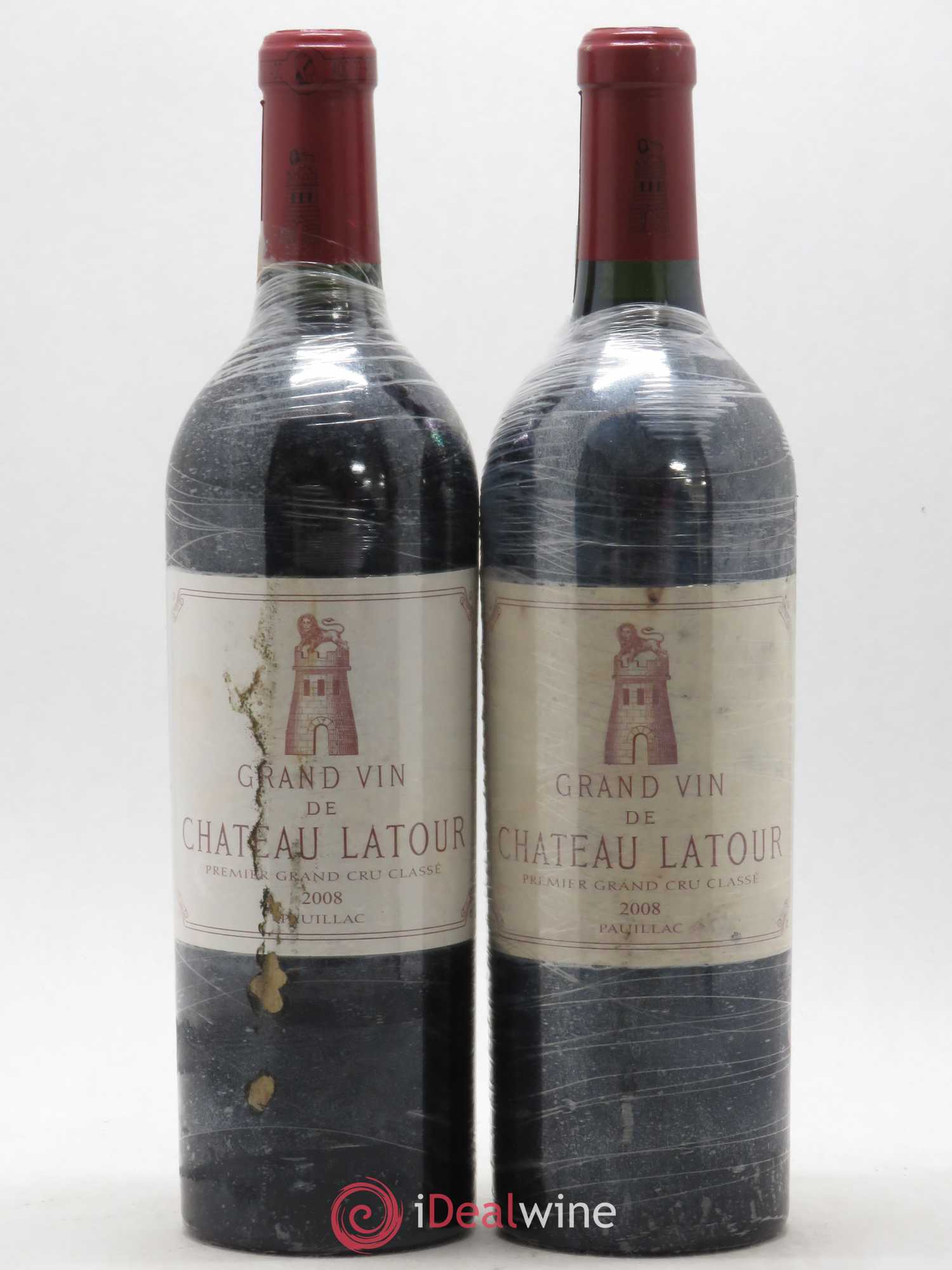 Château Latour 1er Grand Cru Classé 2008 - Lot de 2 bouteilles - 0