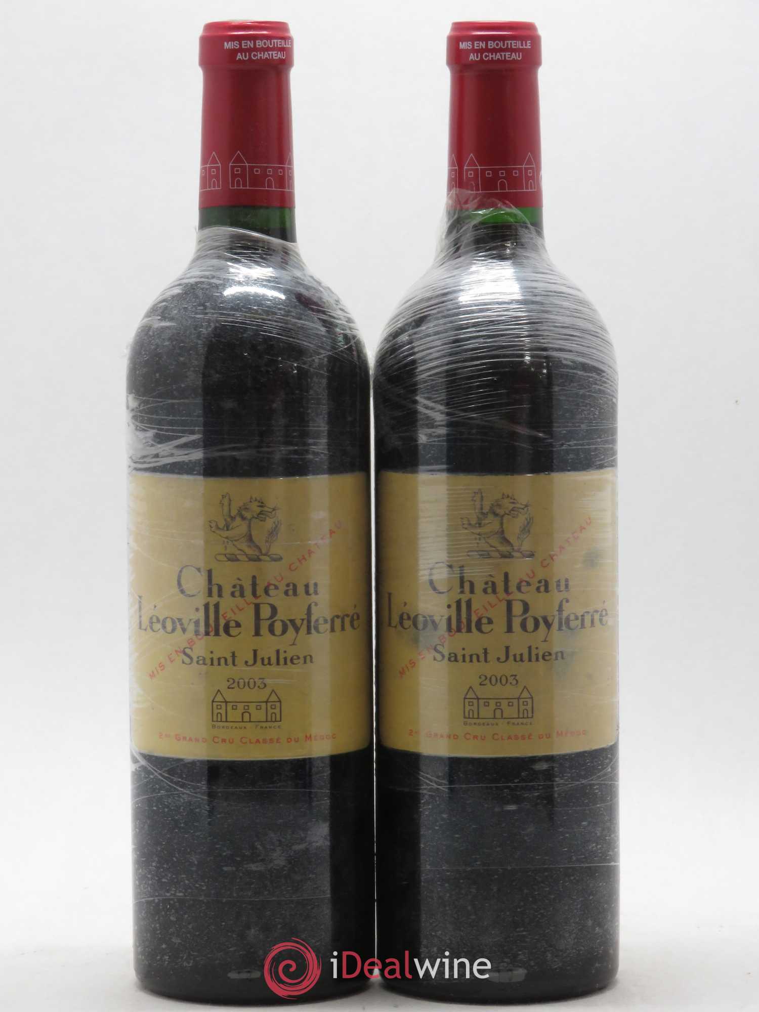 Château Léoville Poyferré 2ème Grand Cru Classé 2003 - Lot de 2 bouteilles - 0