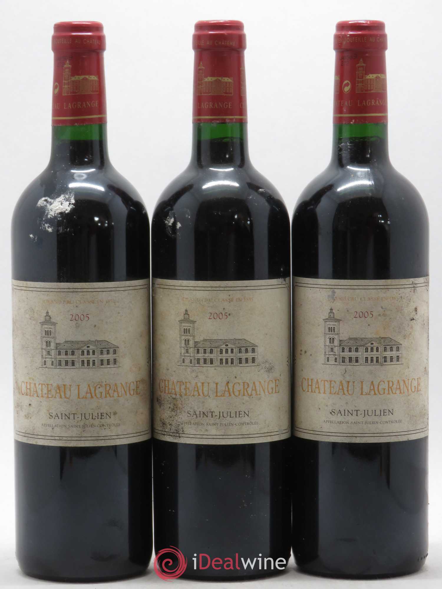 Château Lagrange 3ème Grand Cru Classé 2005 - Lot de 3 bouteilles - 0