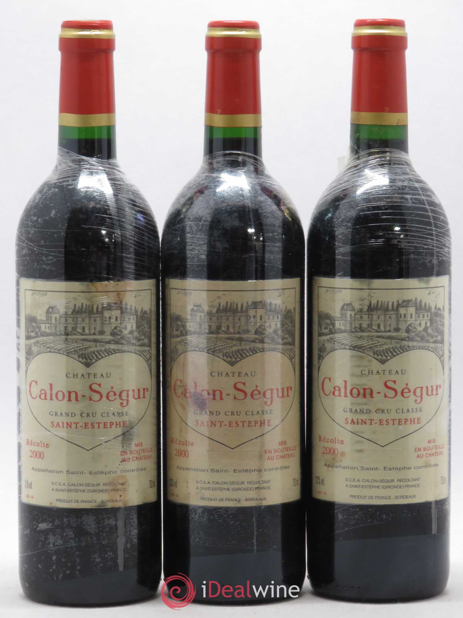 Château Calon Ségur 3ème Grand Cru Classé 2000 - Lot de 6 bouteilles - 1