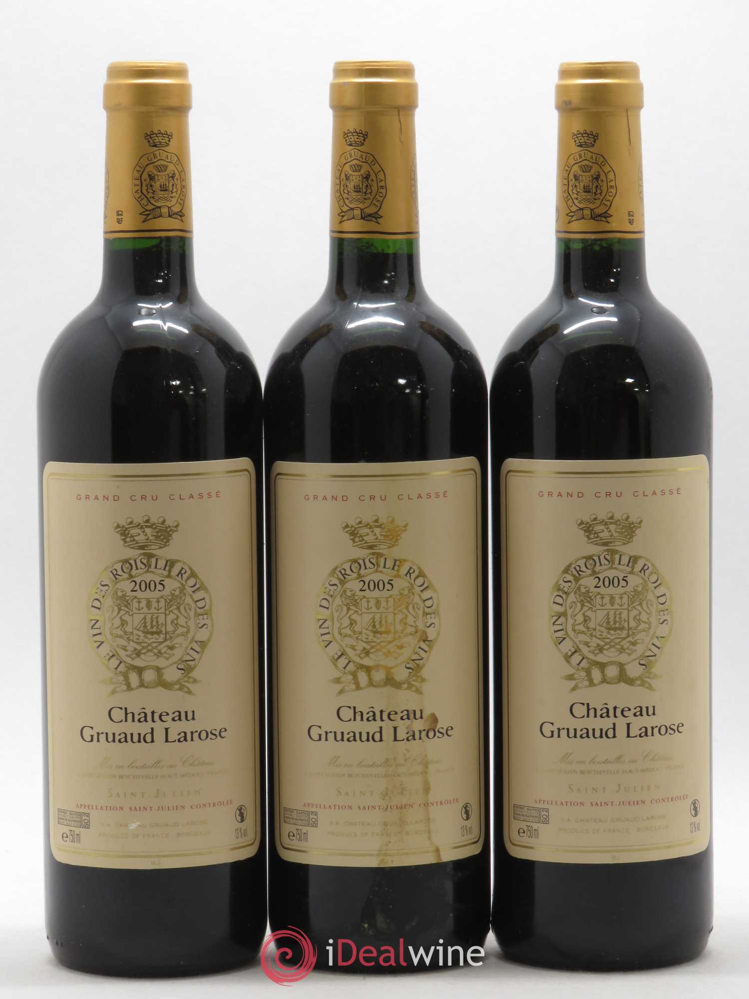 Château Gruaud Larose 2ème Grand Cru Classé 2005 - Lot de 3 bouteilles - 0