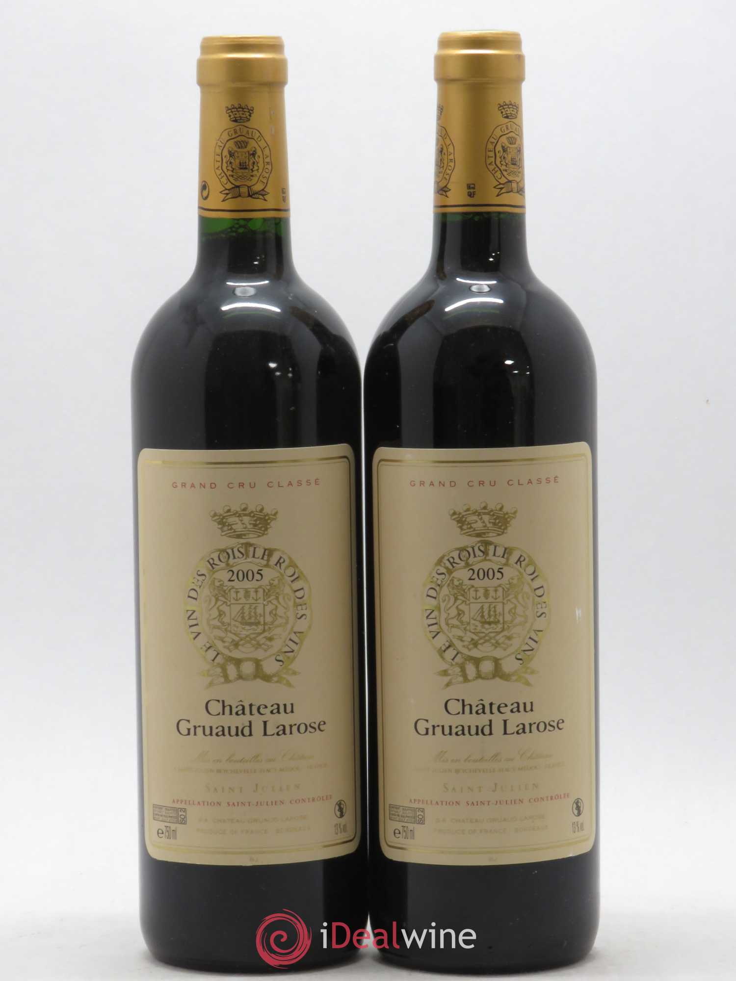 Château Gruaud Larose 2ème Grand Cru Classé 2005 - Lot de 2 bouteilles - 0