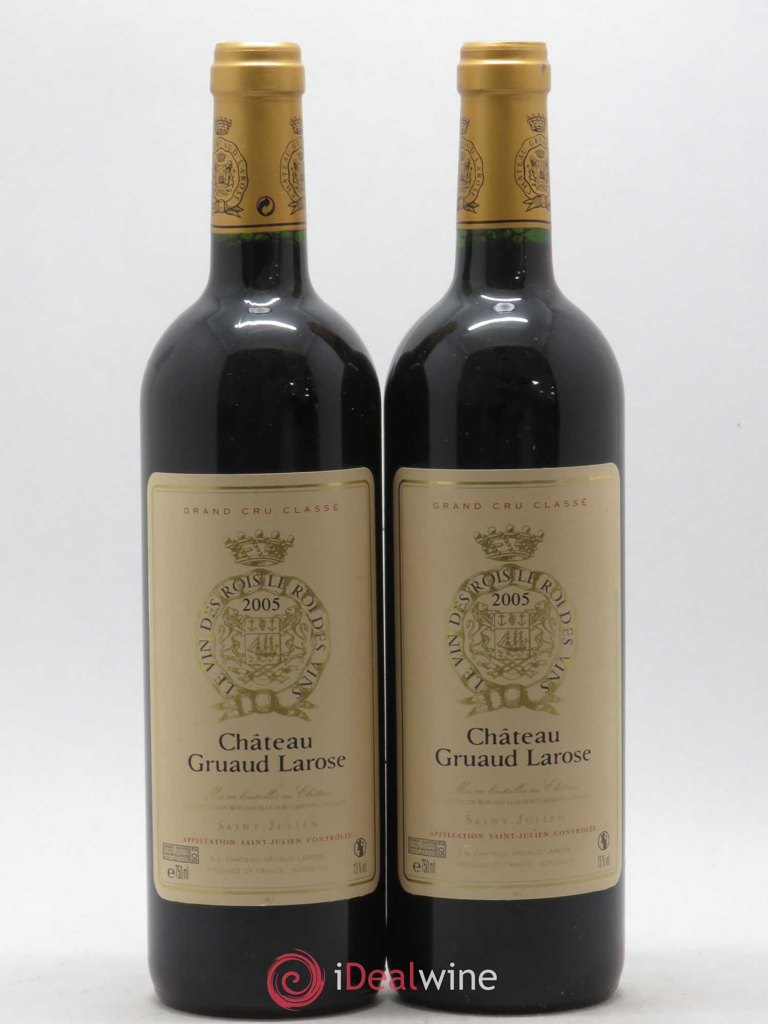 Château Gruaud Larose 2ème Grand Cru Classé 2005 - Lot de 2 bouteilles - 0