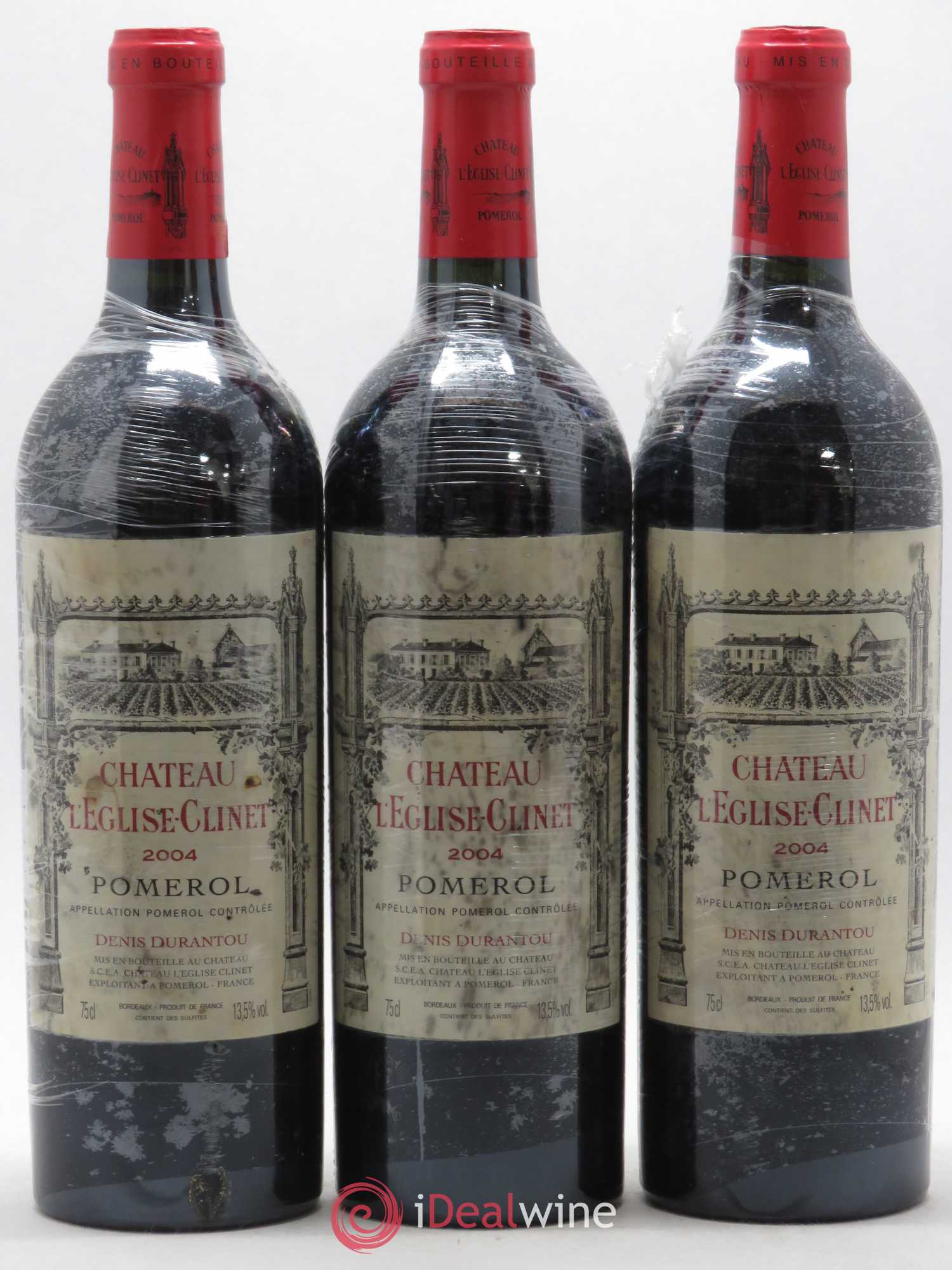 Château l' Église Clinet 2004 - Lot de 3 bouteilles - 0