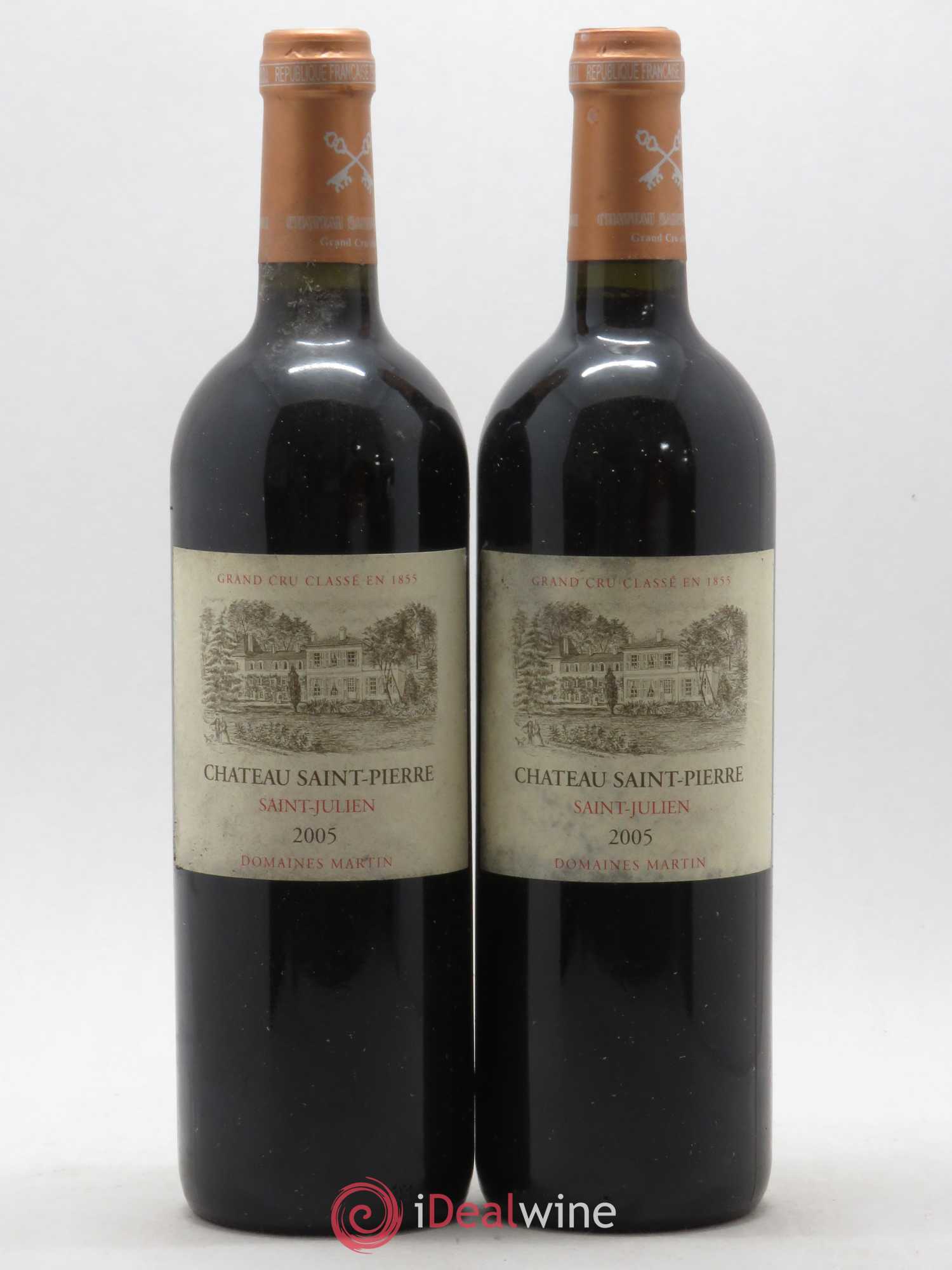 Château Saint-Pierre 4ème Grand Cru Classé 2005 - Lot de 2 bouteilles - 0