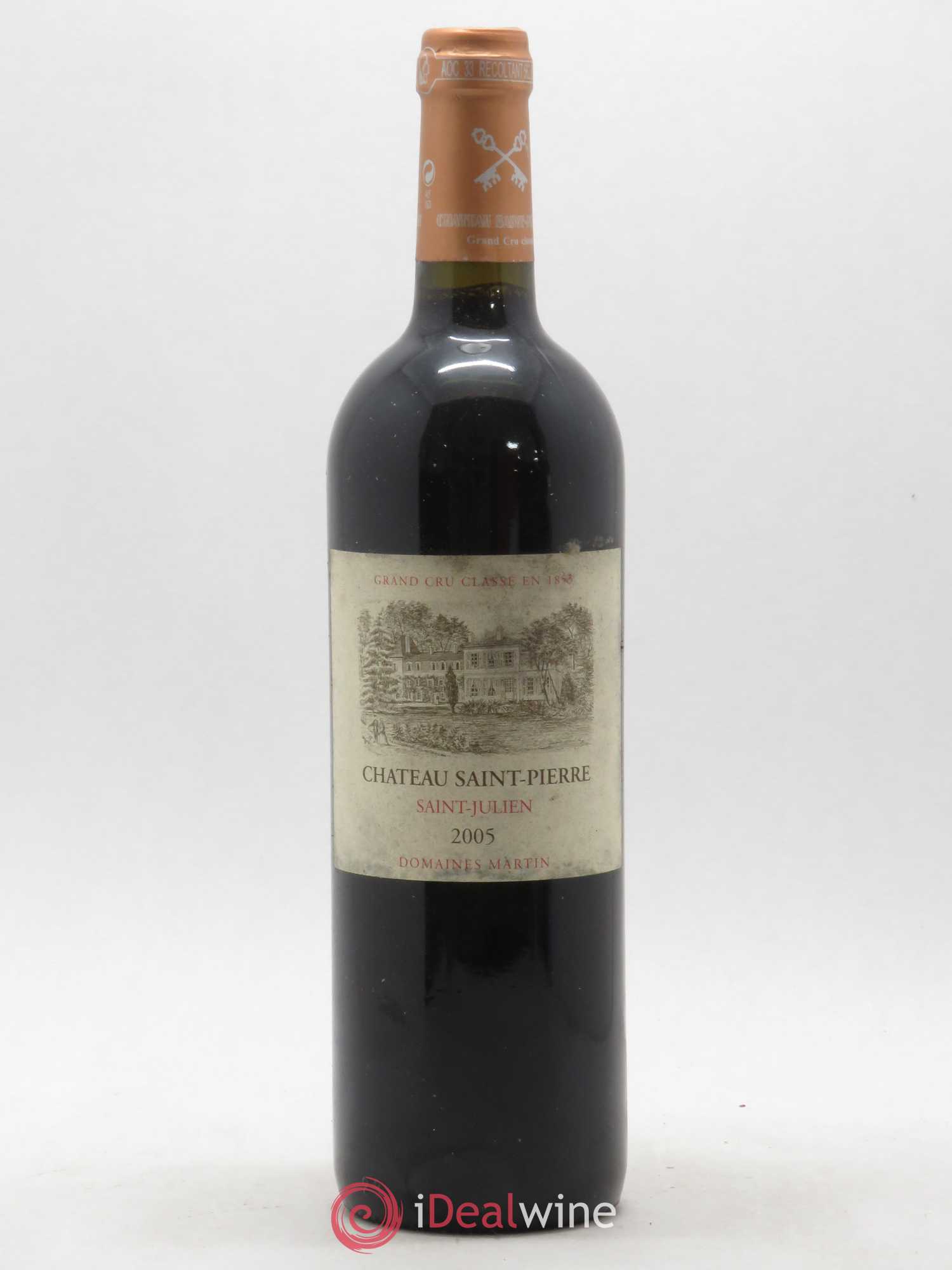 Château Saint-Pierre 4ème Grand Cru Classé 2005 - Lot de 1 bouteille - 0