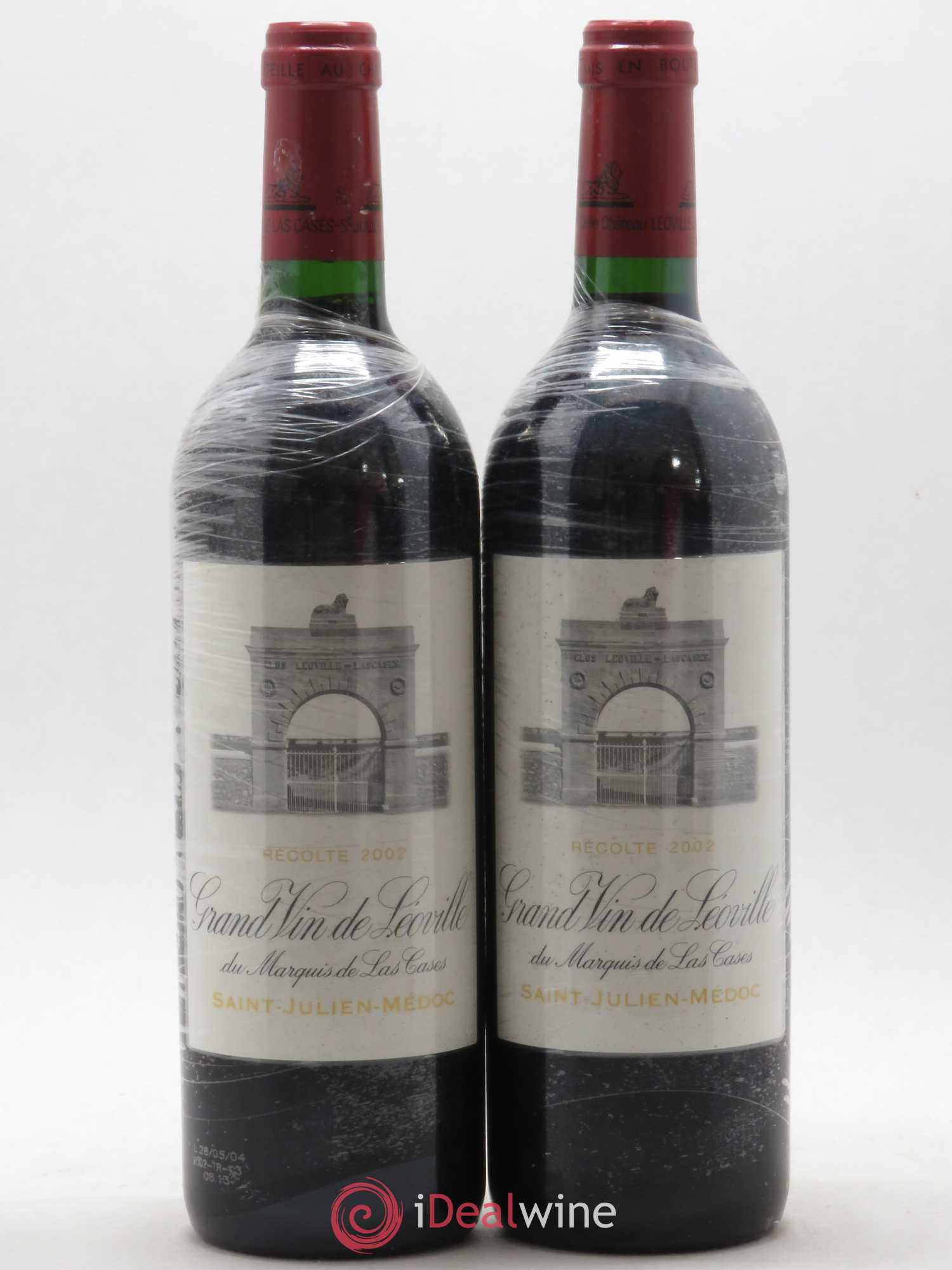 Château Léoville Las Cases 2ème Grand Cru Classé 2002 - Lot de 2 bouteilles - 0