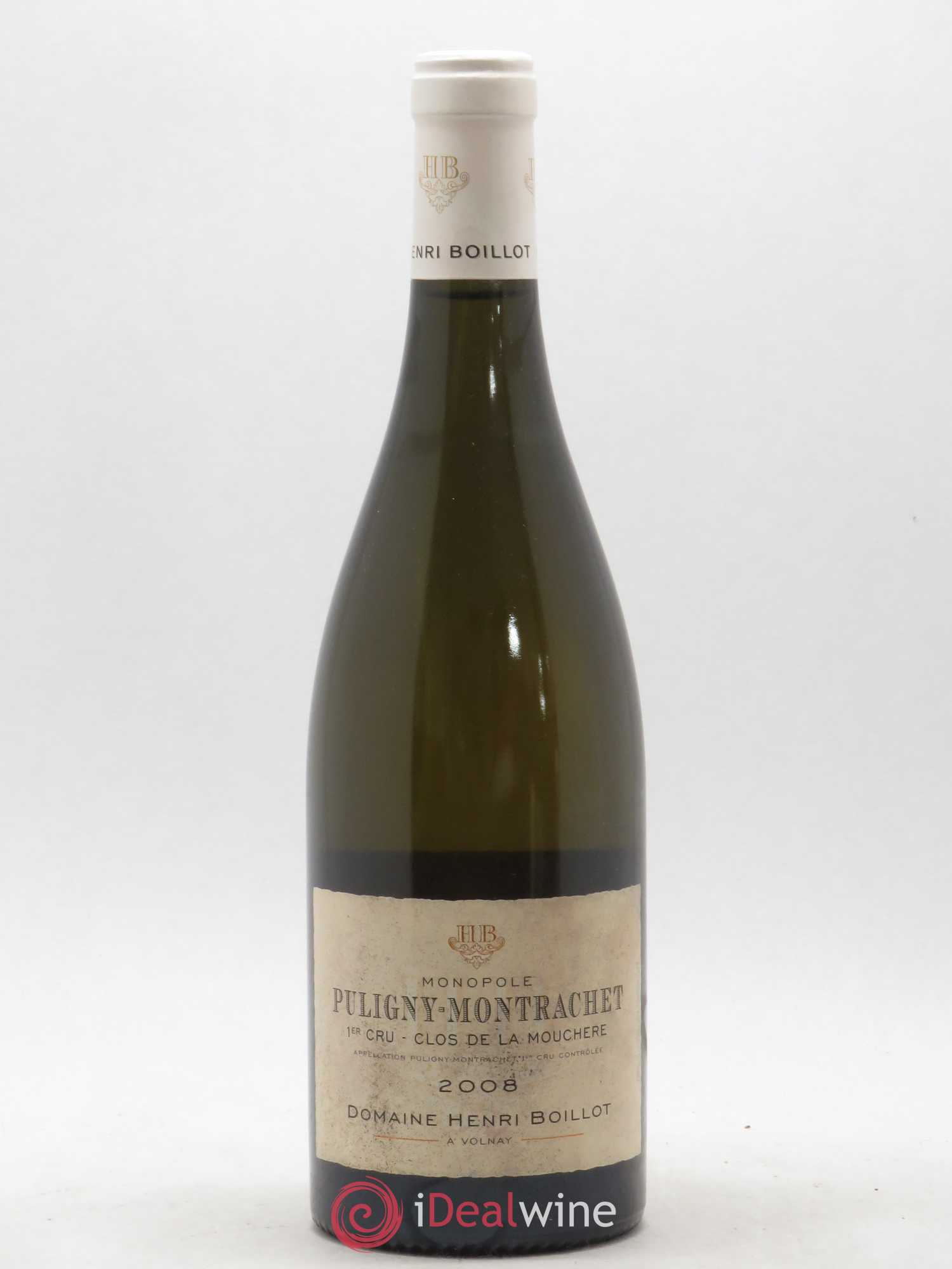 Puligny-Montrachet 1er Cru Clos de la Mouchère Henri Boillot (Domaine) 2008 - Lot de 1 bouteille - 0