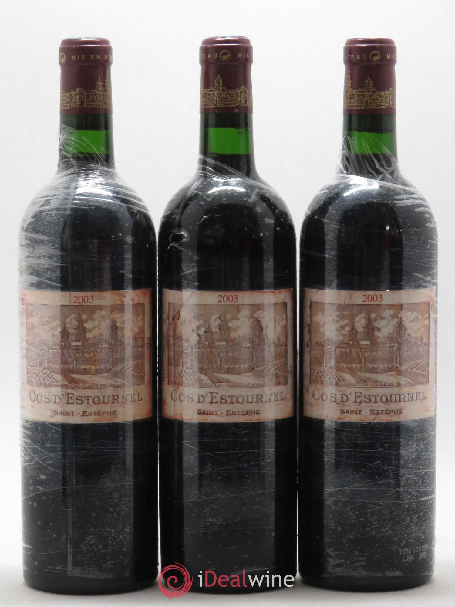 Cos d'Estournel 2ème Grand Cru Classé 2003 - Lot de 3 bouteilles - 0