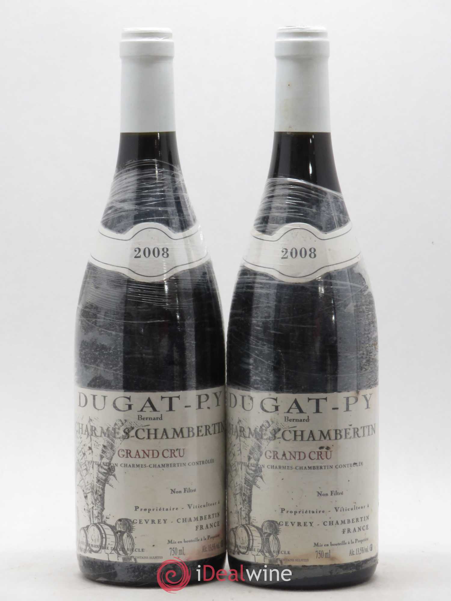 Charmes-Chambertin Grand Cru Dugat-Py 2008 - Lot de 2 bouteilles - 0