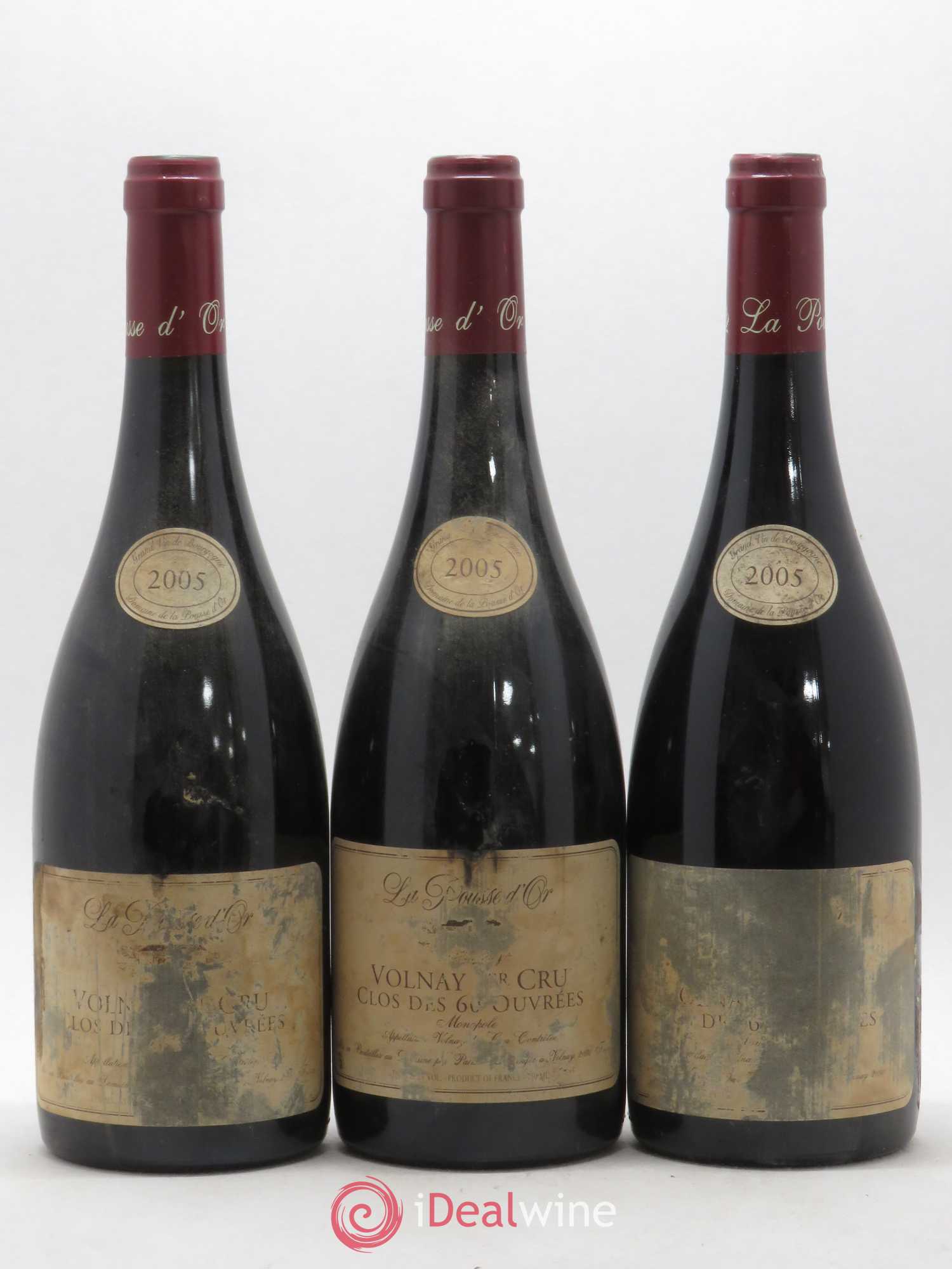 Volnay 1er Cru Clos des 60 ouvrées La Pousse d'Or (Domaine de) 2005 - Lot de 3 bouteilles - 0