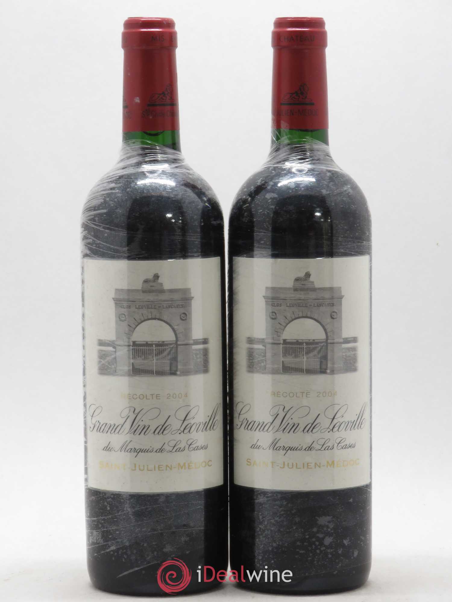 Château Léoville Las Cases 2ème Grand Cru Classé 2004 - Lot de 2 bouteilles - 0