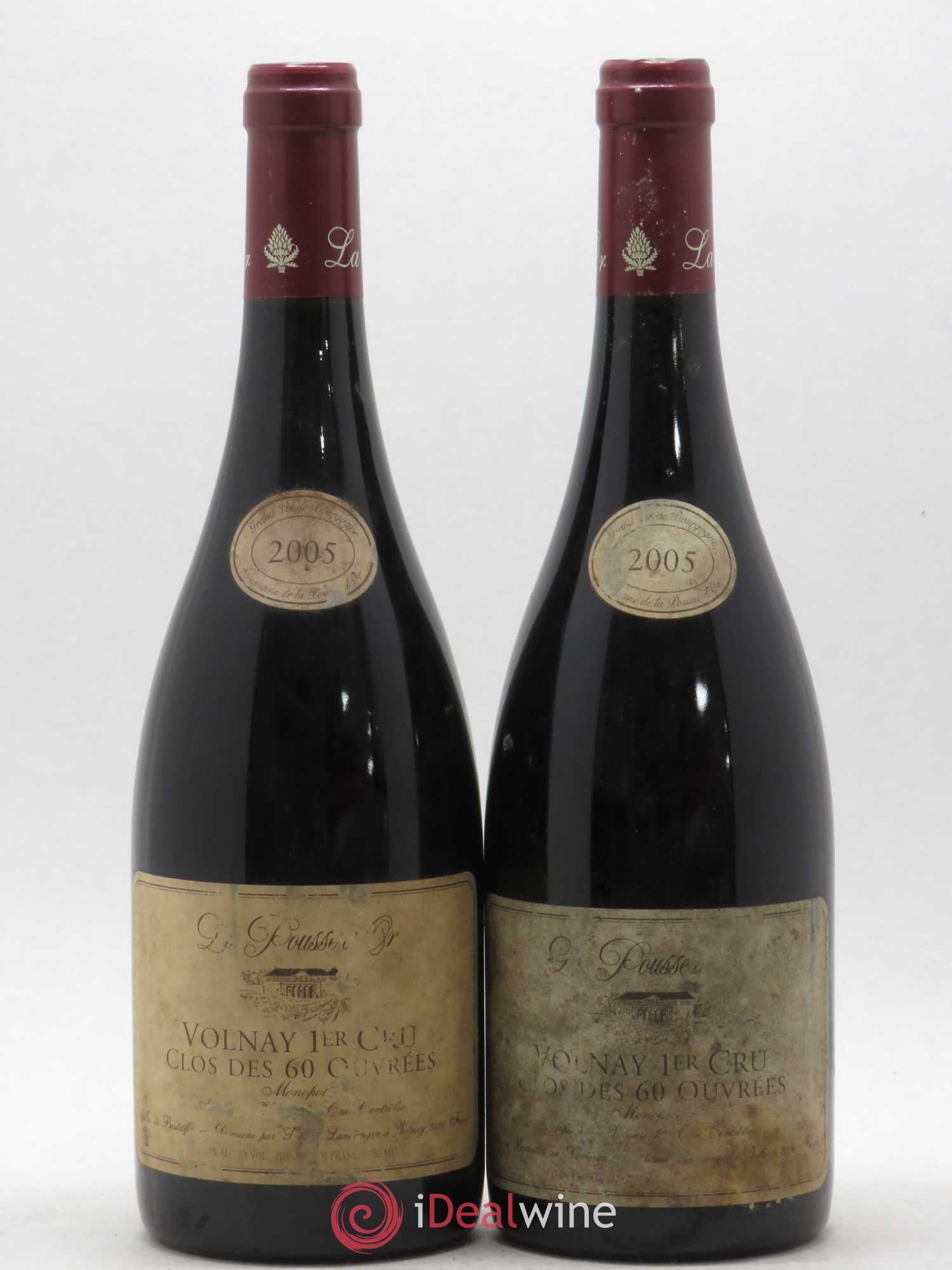 Volnay 1er Cru Clos des 60 ouvrées La Pousse d'Or (Domaine de) 2005 - Lot de 2 bouteilles - 0