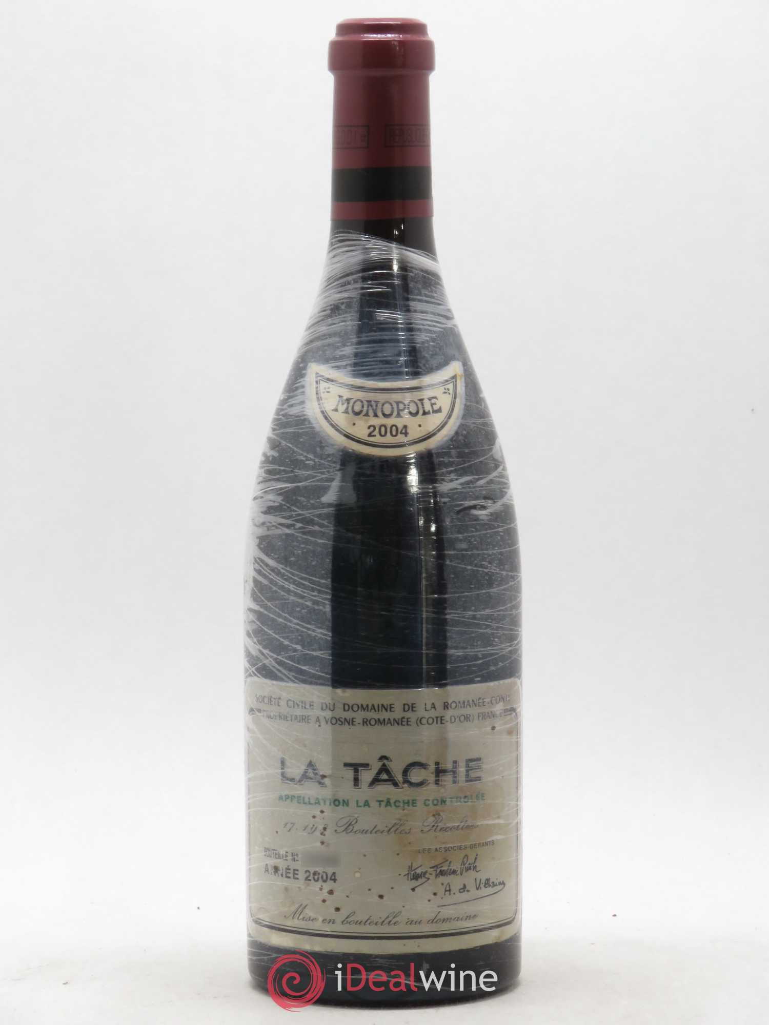 La Tâche Grand Cru Domaine de la Romanée-Conti 2004 - Lot de 1 bouteille - 0