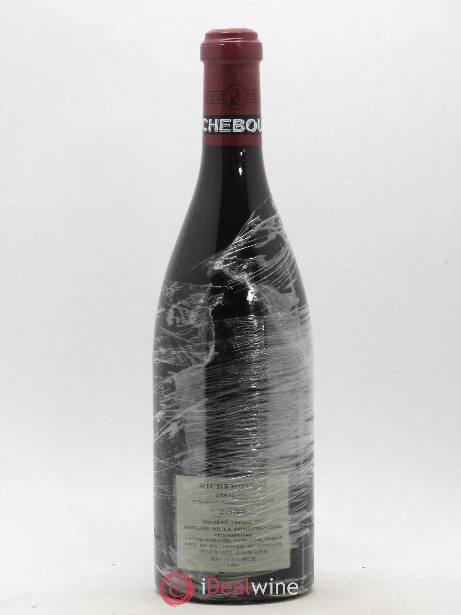 Richebourg Grand Cru Domaine de la Romanée-Conti 2004 - Lot de 1 bouteille - 1