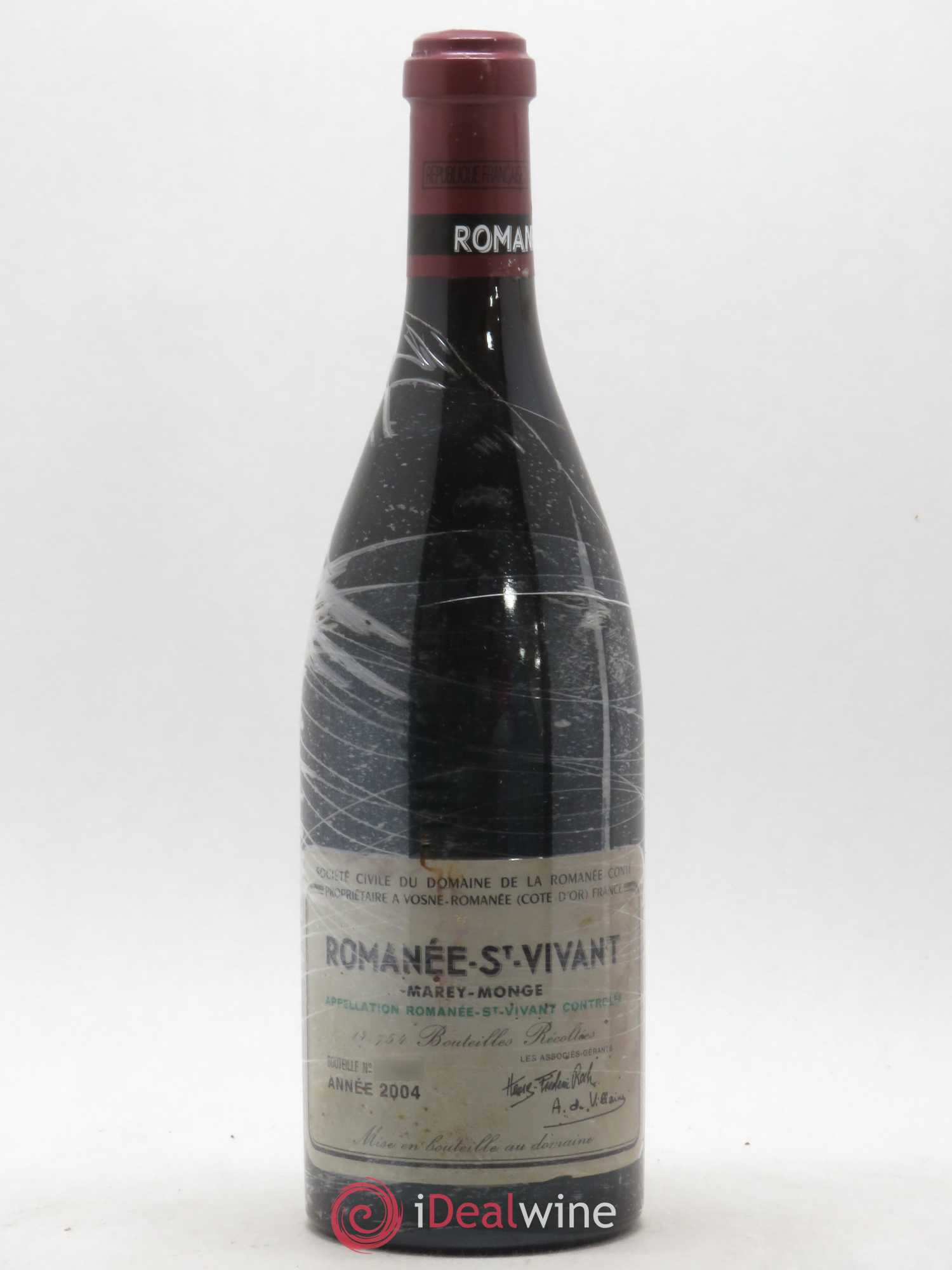 Romanée-Saint-Vivant Grand Cru Domaine de la Romanée-Conti 2004 - Lot de 1 bouteille - 0
