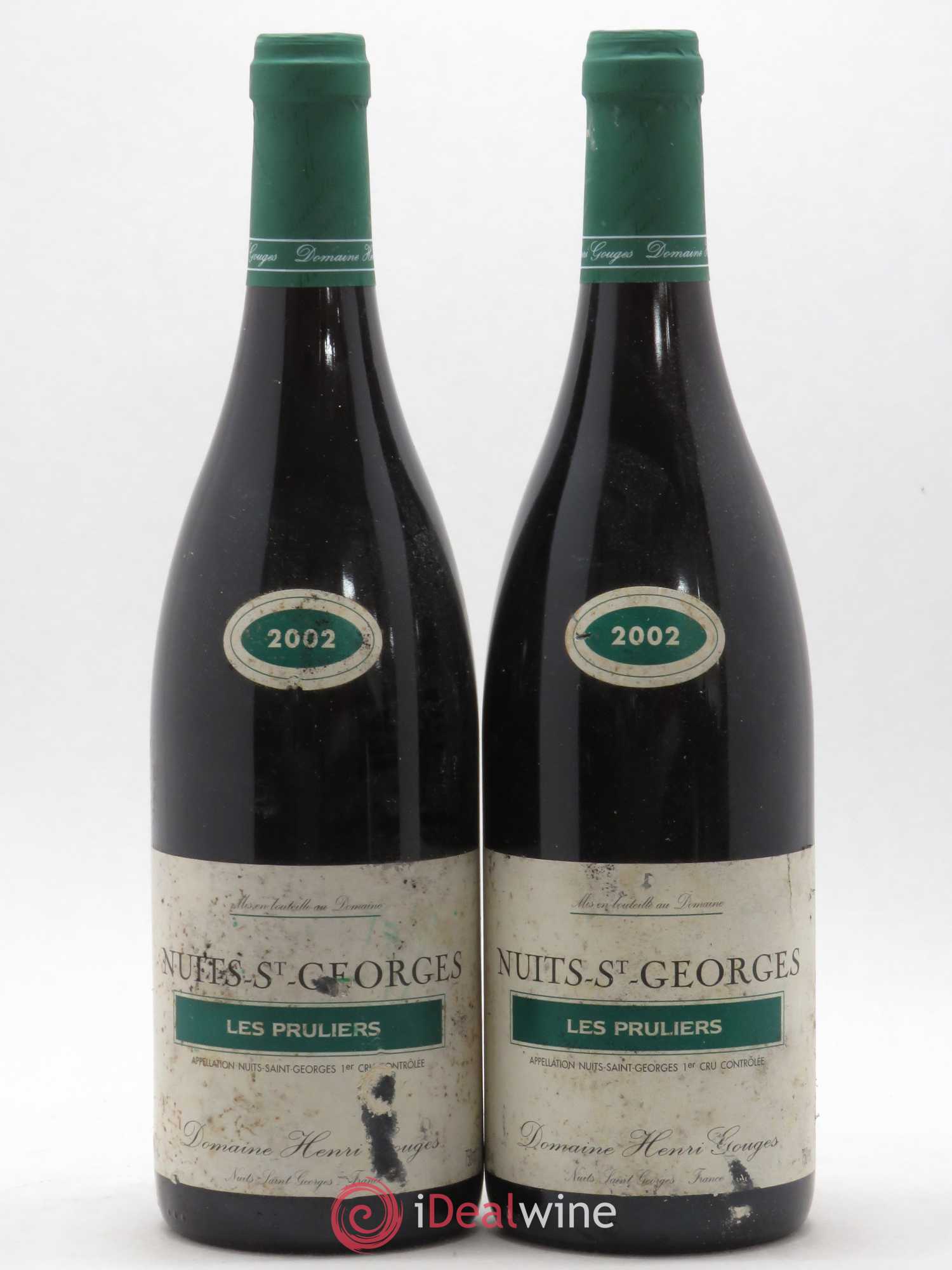 Nuits-Saint-Georges 1er Cru Les Pruliers Henri Gouges 2002 - Lot de 2 bouteilles - 0
