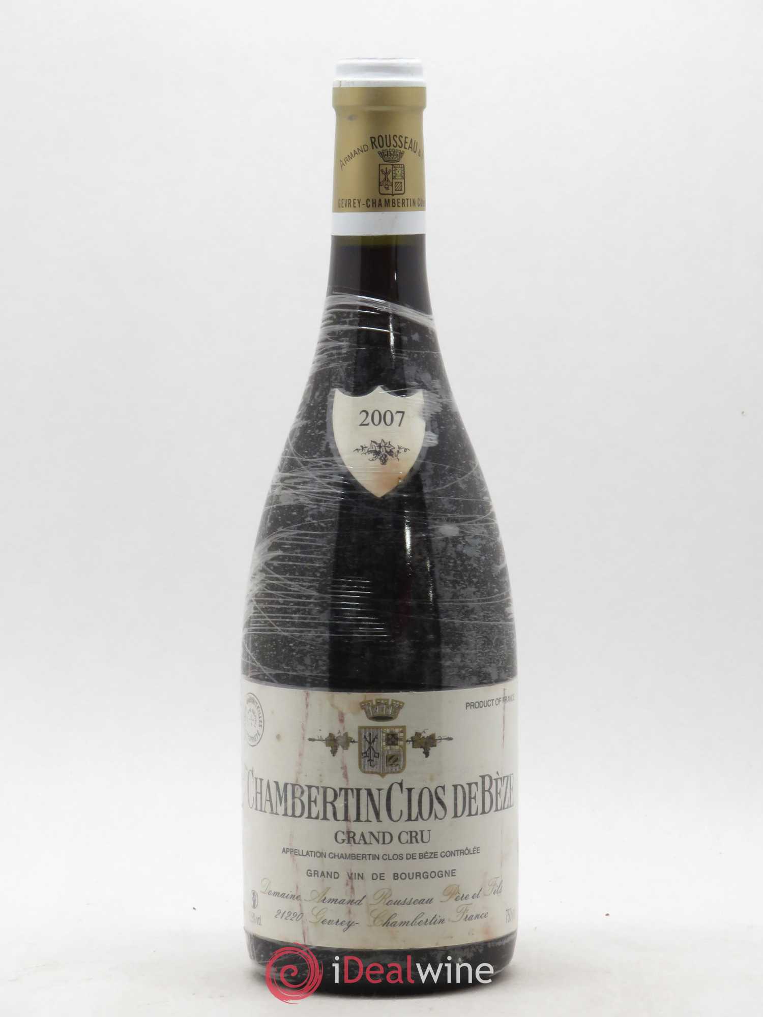 Chambertin Clos de Bèze Grand Cru Armand Rousseau (Domaine) 2007 - Lot de 1 bouteille - 0
