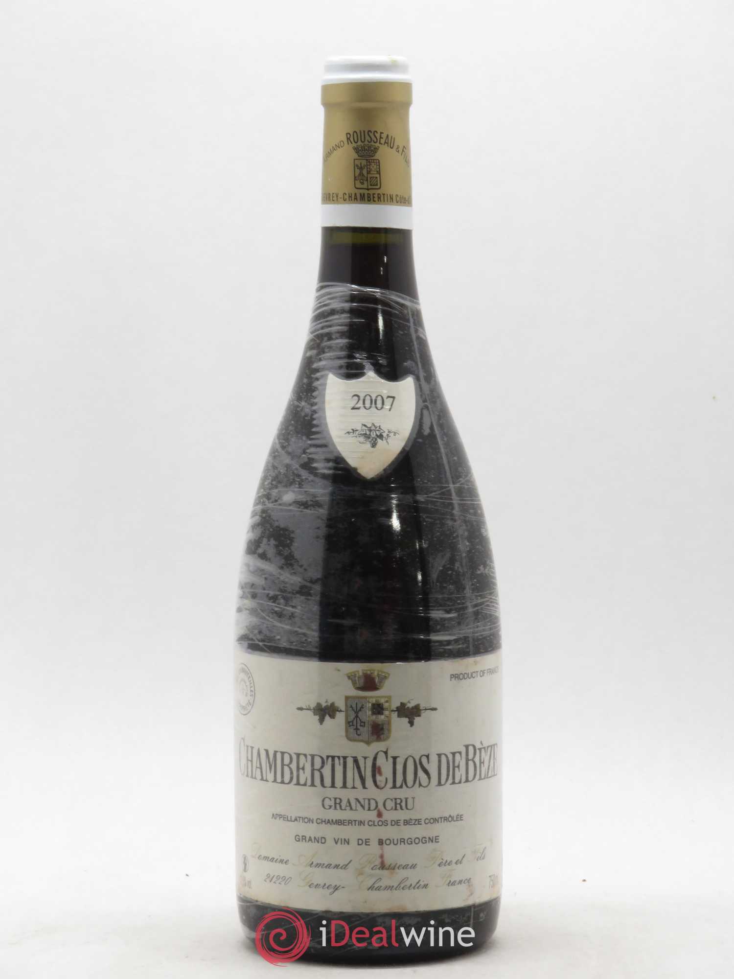 Chambertin Clos de Bèze Grand Cru Armand Rousseau (Domaine) 2007 - Lot de 1 bouteille - 0