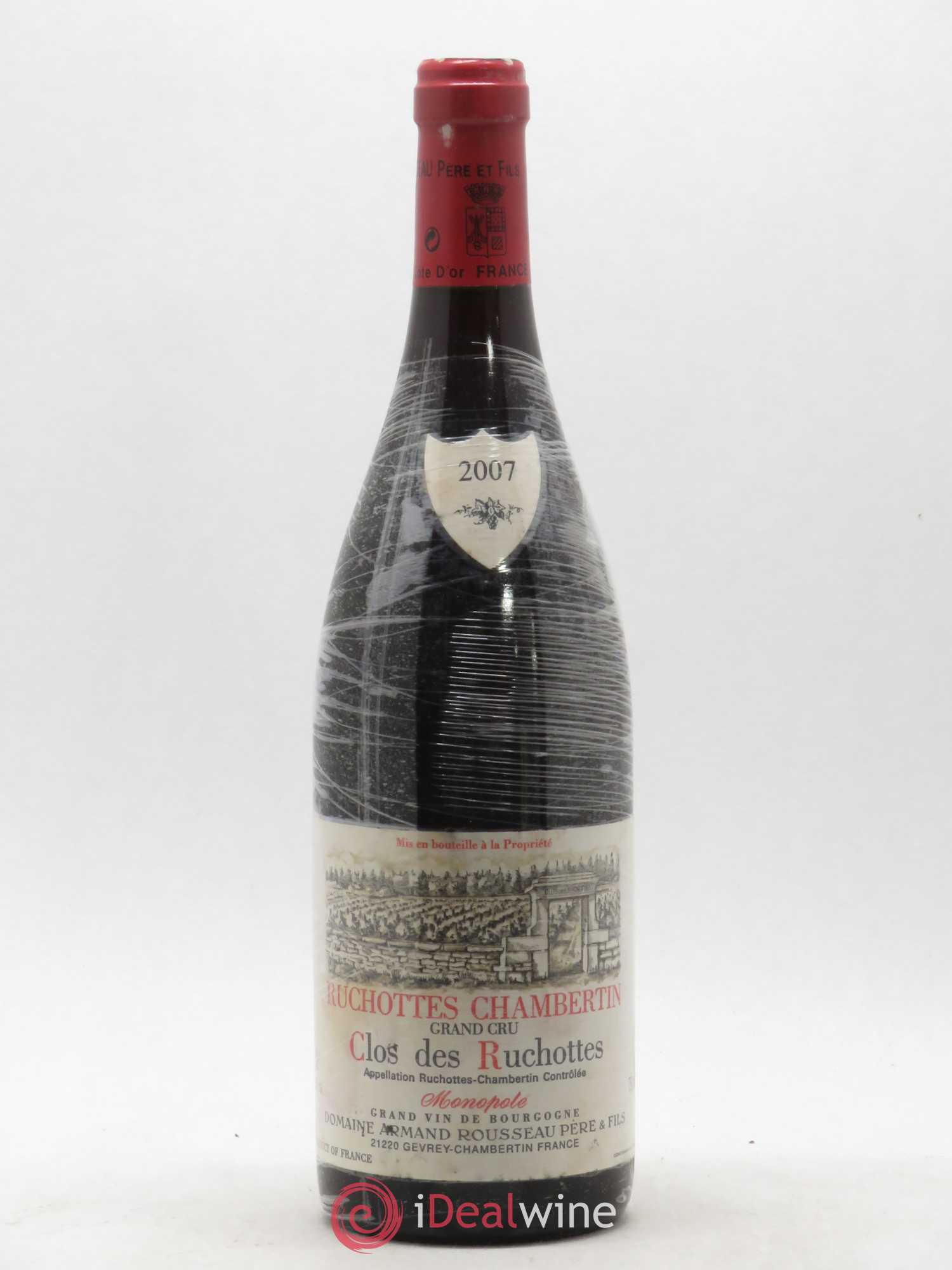 Ruchottes-Chambertin Grand Cru Clos des Ruchottes Armand Rousseau (Domaine) 2007 - Lot de 1 bouteille - 0