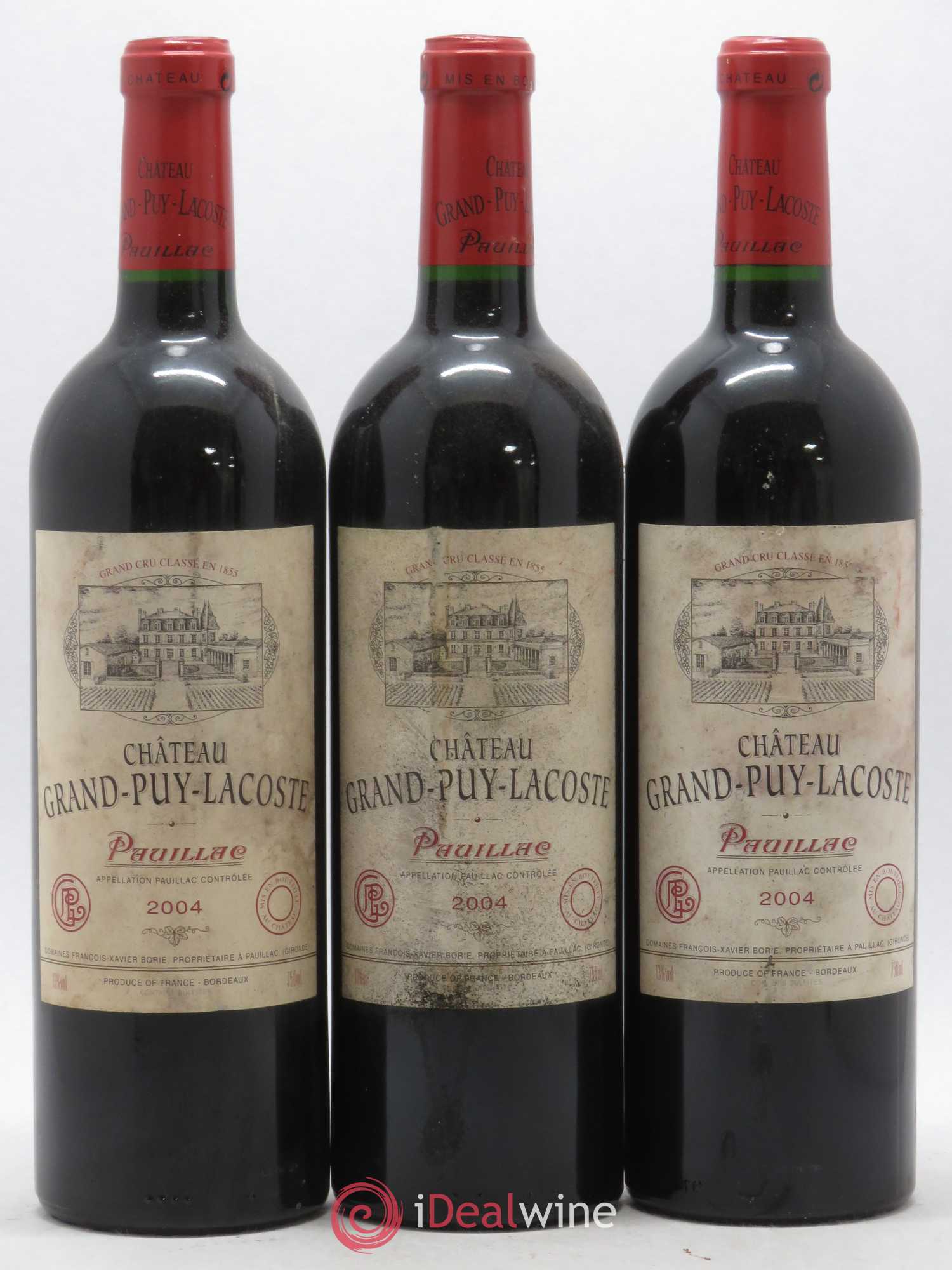 Château Grand Puy Lacoste 5ème Grand Cru Classé 2004 - Lot de 6 bouteilles - 1