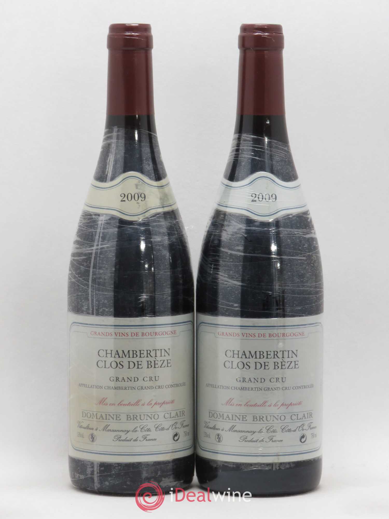 Chambertin Clos de Bèze Grand Cru Bruno Clair (Domaine) 2009 - Lot de 2 bouteilles - 0