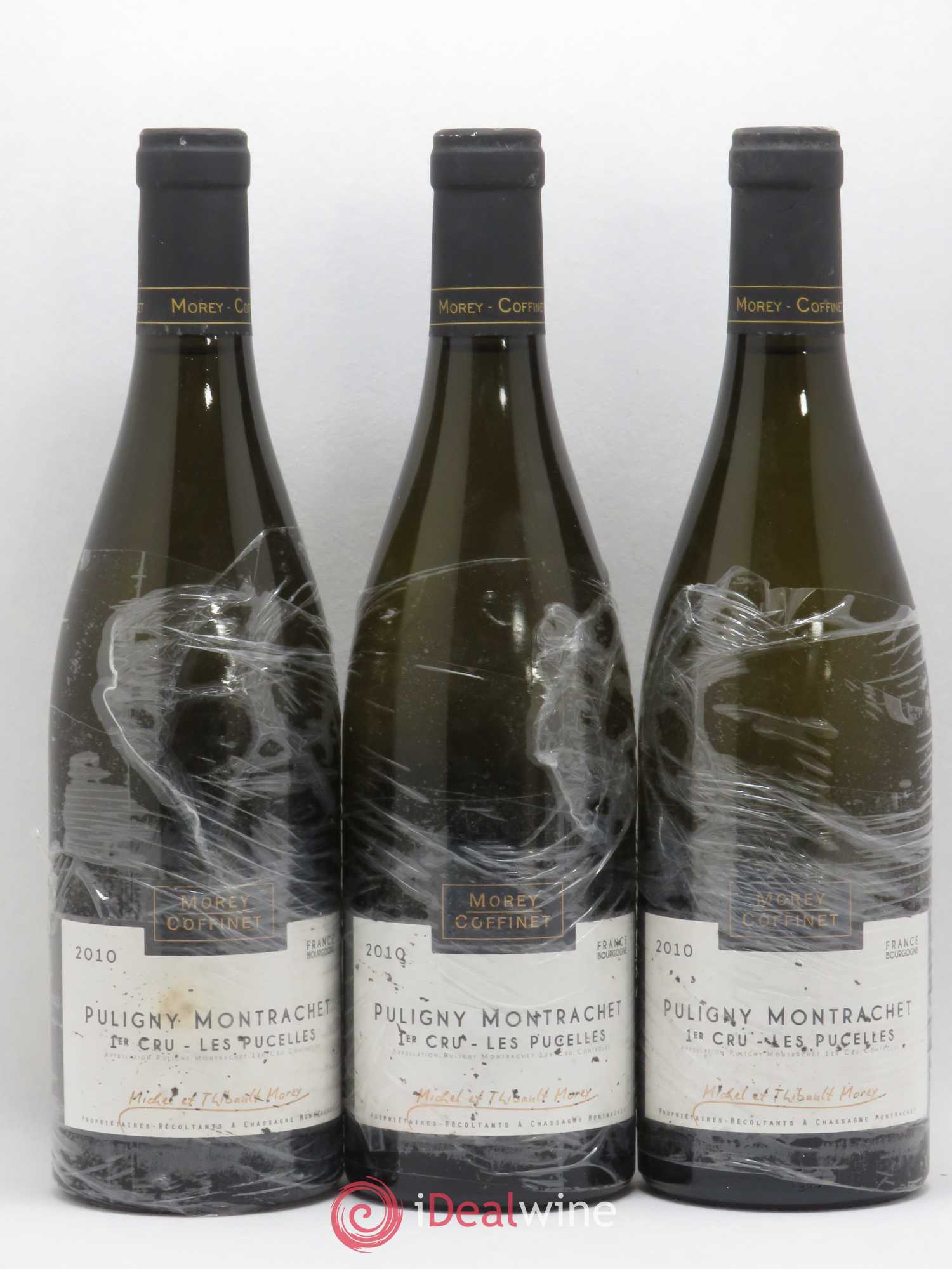Puligny-Montrachet 1er Cru Les Pucelles Morey Coffinet 2010 - Lotto di 3 bottiglie - 0