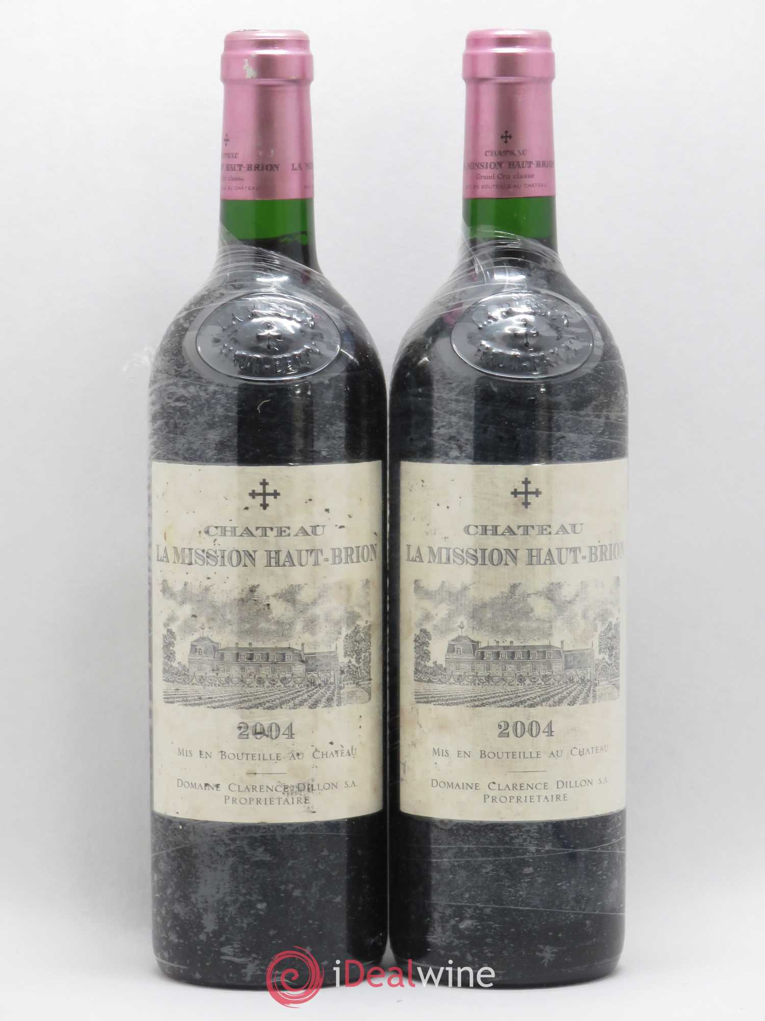 Château la Mission Haut-Brion Cru Classé de Graves 2004 - Lot de 2 bouteilles - 0