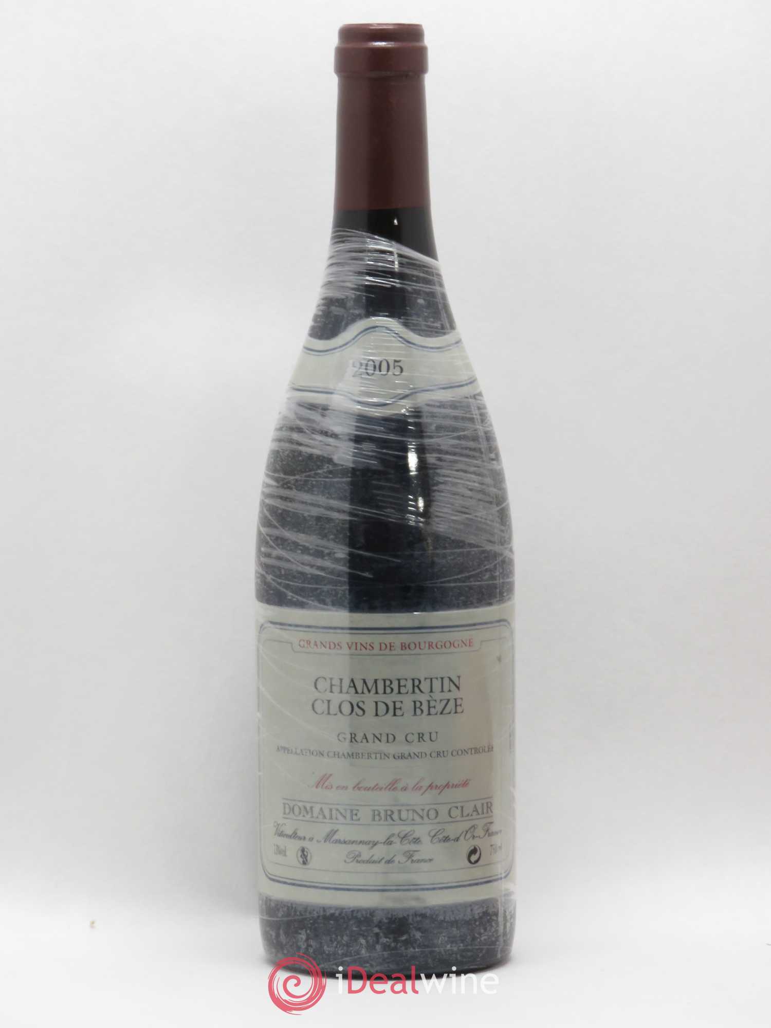 Chambertin Clos de Bèze Grand Cru Bruno Clair (Domaine) 2005 - Lot de 1 bouteille - 0