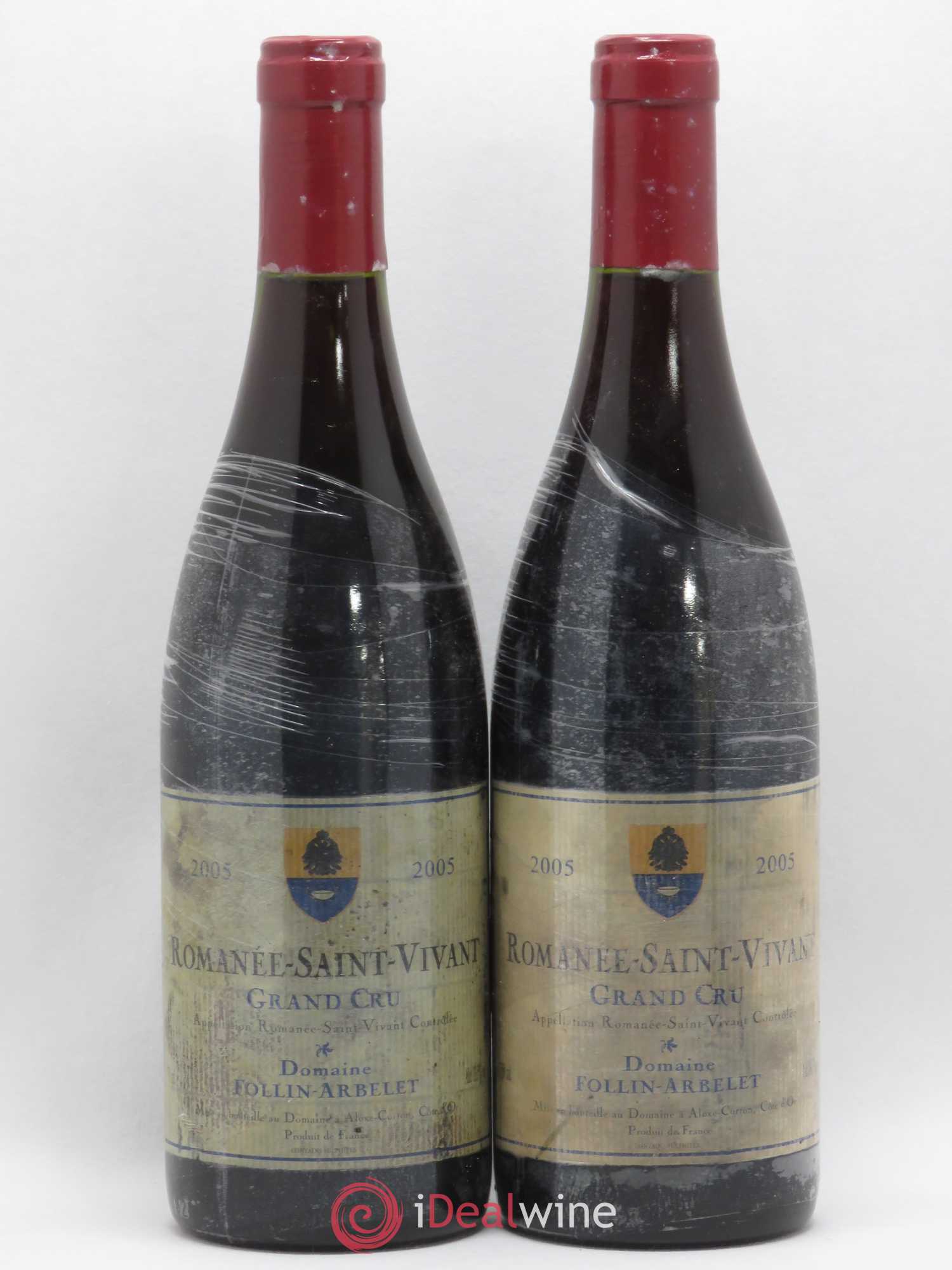 Romanée-Saint-Vivant Grand Cru Follin-Arbelet 2005 - Lot de 2 bouteilles - 0