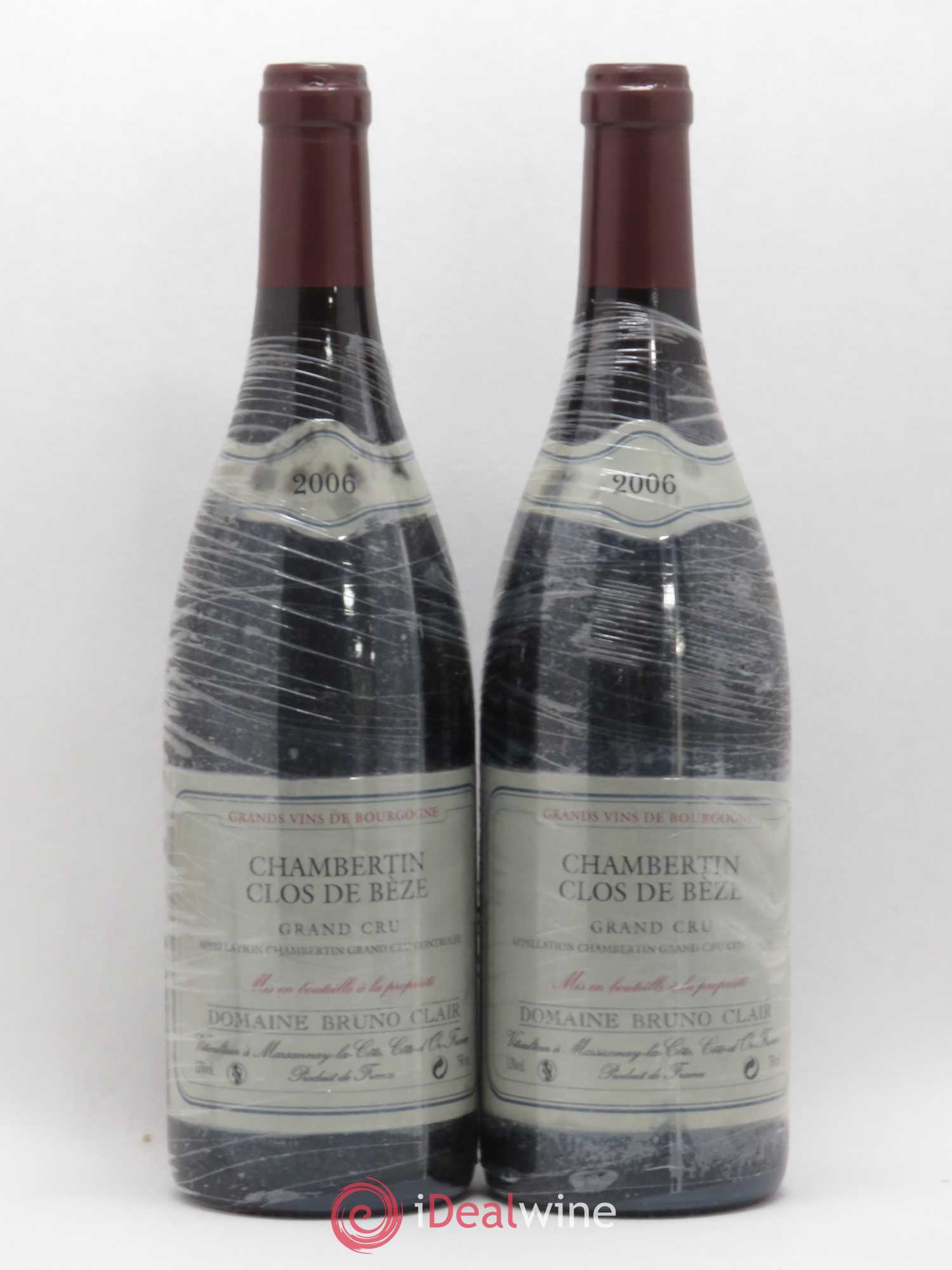 Chambertin Clos de Bèze Grand Cru Bruno Clair (Domaine) 2006 - Lot de 2 bouteilles - 0