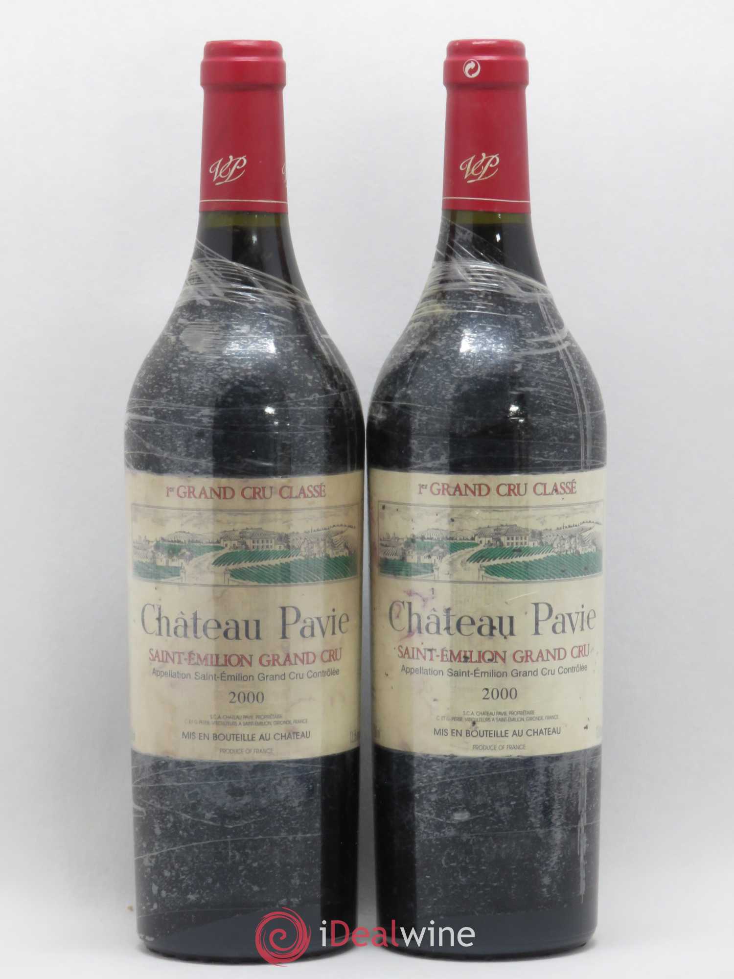 Château Pavie 1er Grand Cru Classé A 2000 - Lot de 2 bouteilles - 0