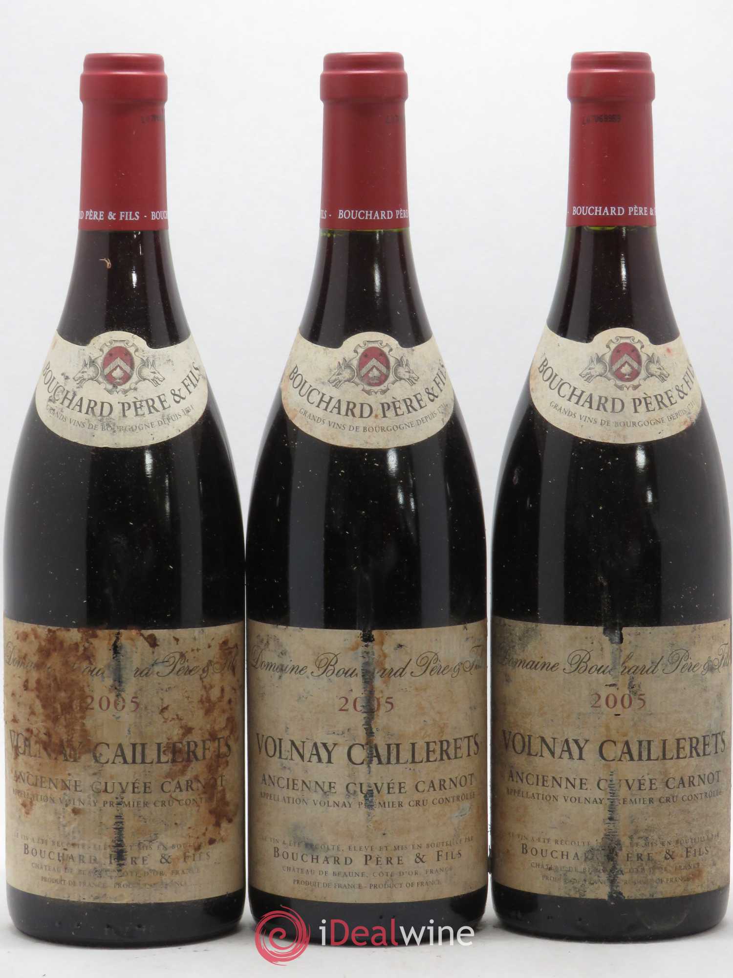 Volnay 1er Cru Caillerets - Ancienne Cuvée Carnot Bouchard Père & Fils 2005 - Lot de 3 bouteilles - 0