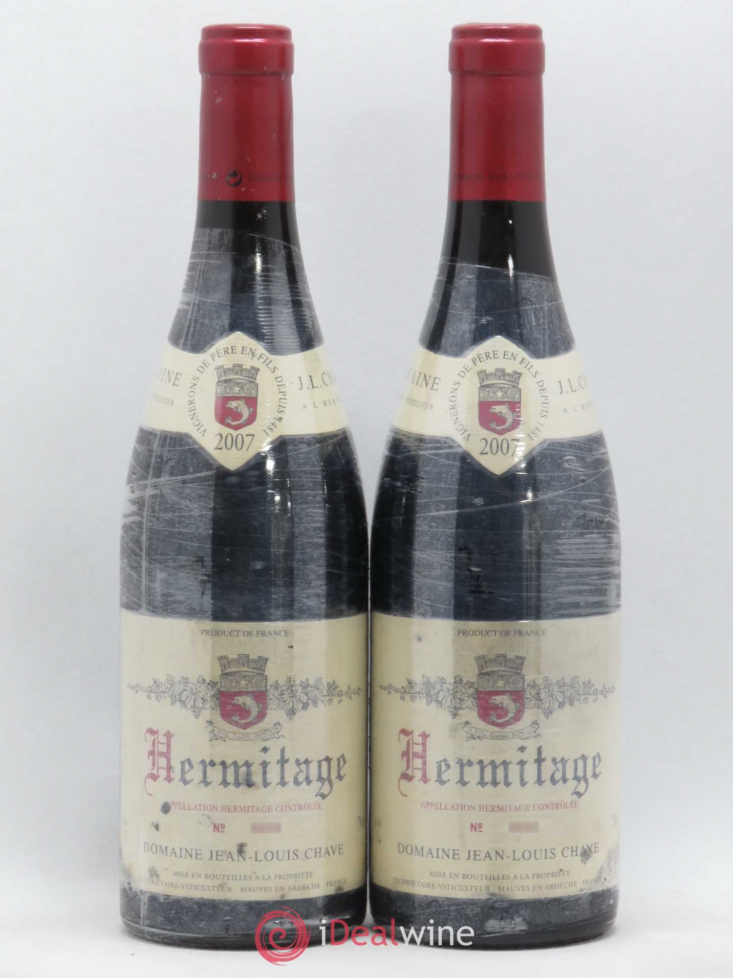Hermitage Jean-Louis Chave 2007 - Lot de 2 bouteilles - 0